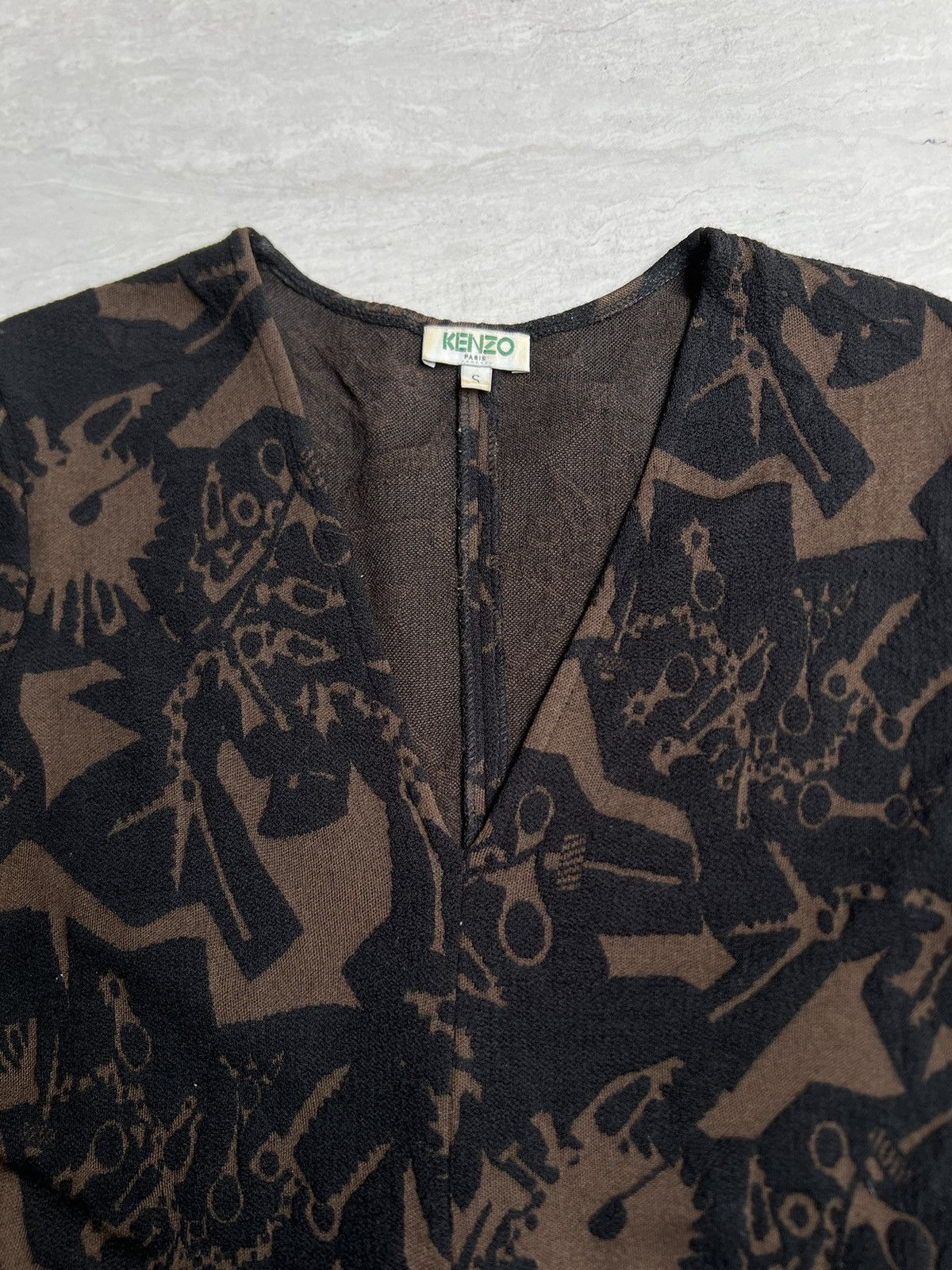 Kenzo KENZO Paris Motive Midi Dress Size XS / US 0-2 / IT 36-38 - 9 Thumbnail