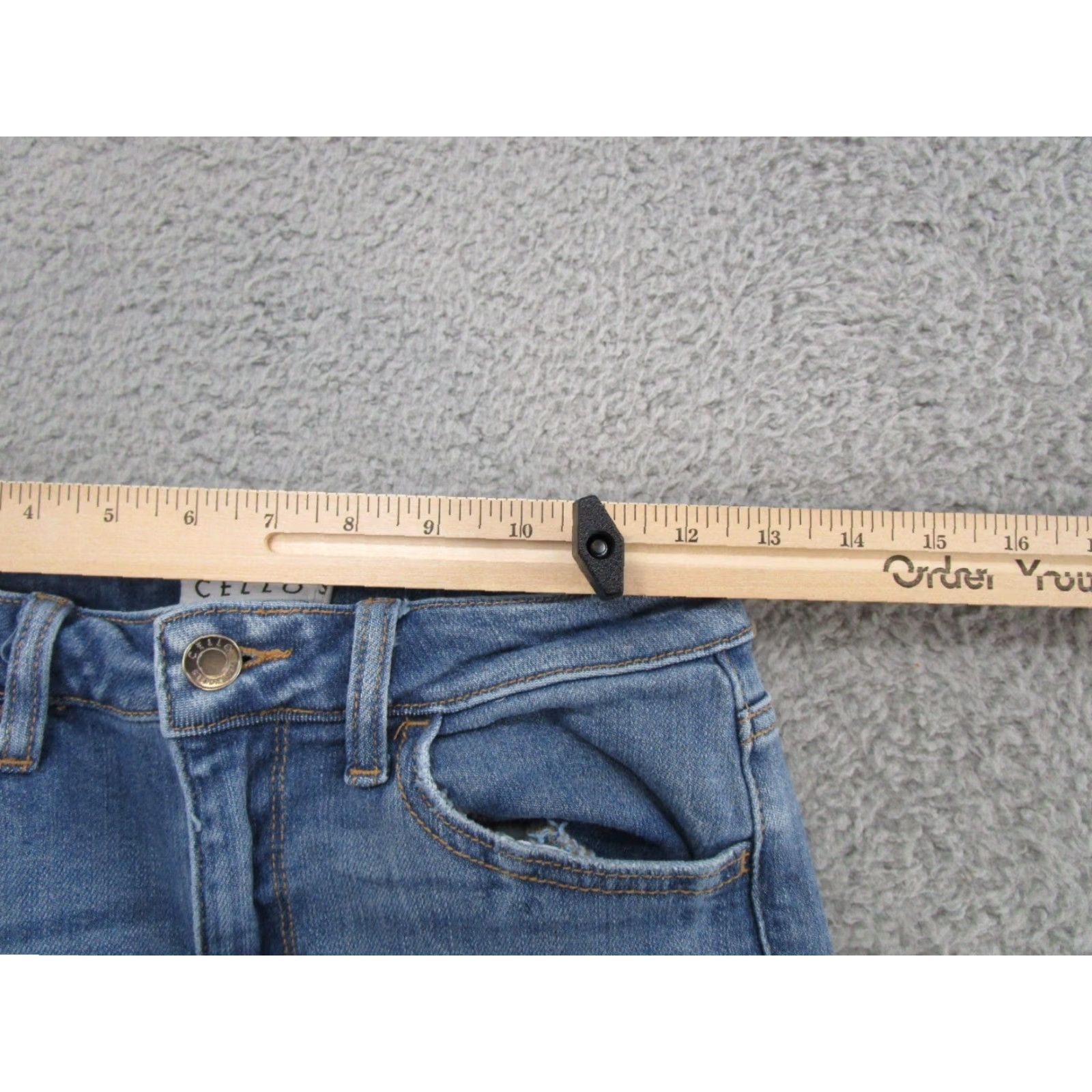 Denime Cello Jeans Skinny Denim Stretch Medium Wash Women Juniors Size 3 Blue Size 26" / US 2 / IT 38 - 6 Thumbnail