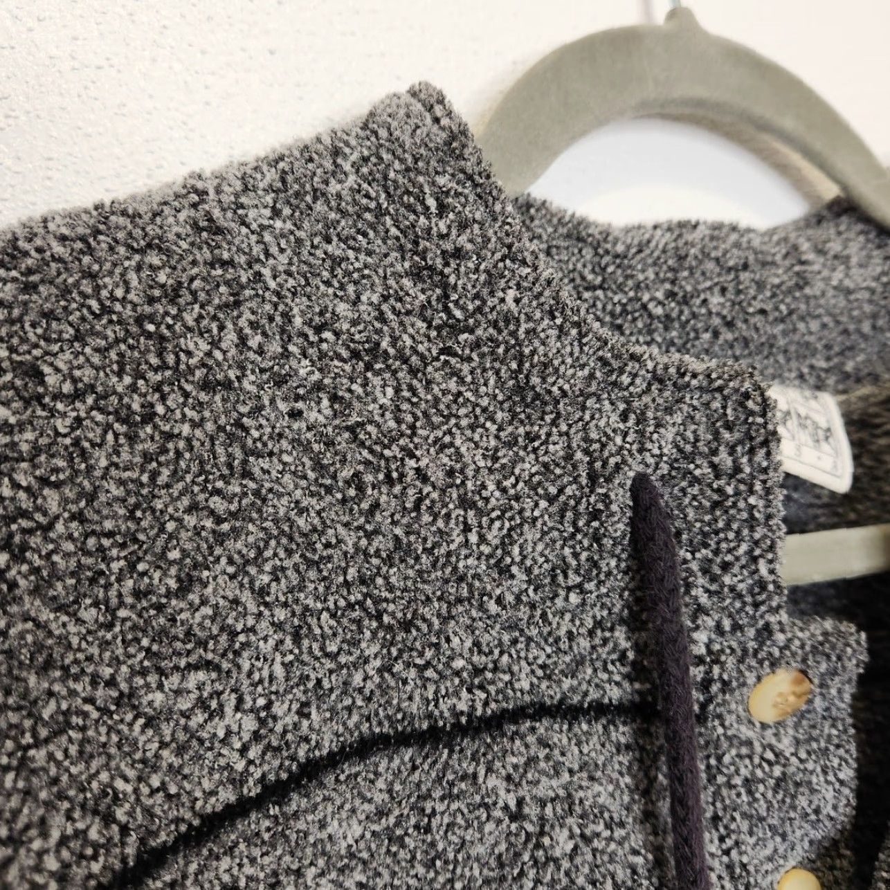 Vintage VINTAGE 90s Hip Hop Fleece Sweatshirt Button Diport XL Gray Streetwear Size US XL / EU 56 / 4 - 4 Thumbnail