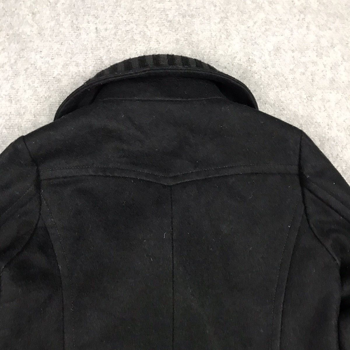Japanese Brand × MOUSSY MOUSSY BLACK WOOL DOUBLE BREASTED JACKET Size US S / EU 44-46 / 1 - 9 Thumbnail