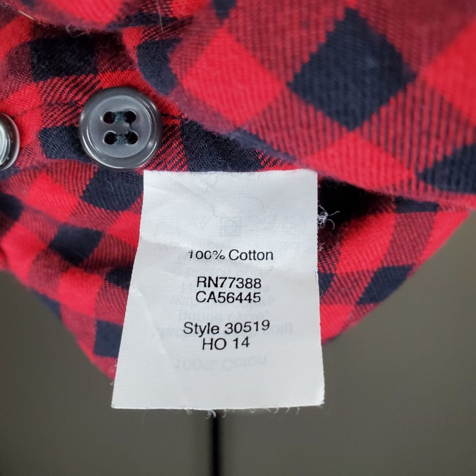 J.Crew J. Crew Red Buffalo Check Blouse XS Size XS / US 0-2 / IT 36-38 - 7 Thumbnail
