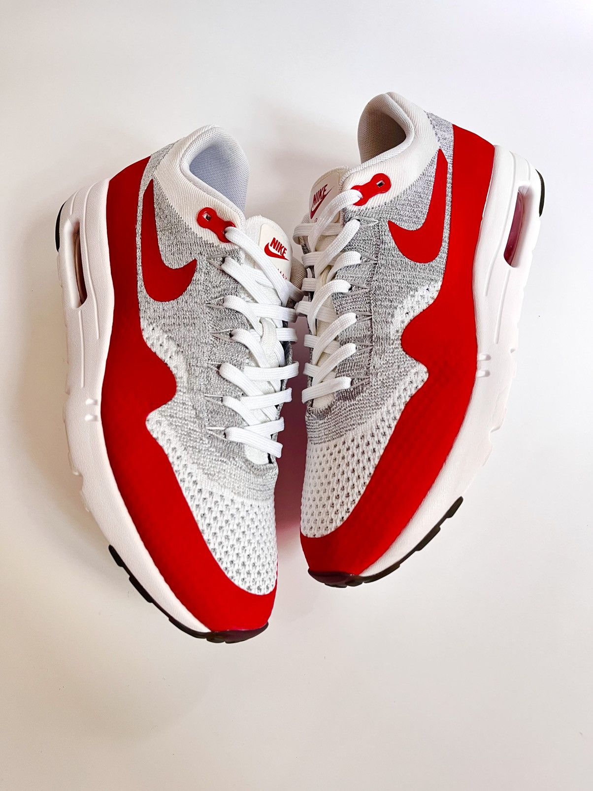 Nike Nike Air Max 1 OG Flyknit “University Red” Size US 10.5 / EU 43-44 - 8 Thumbnail