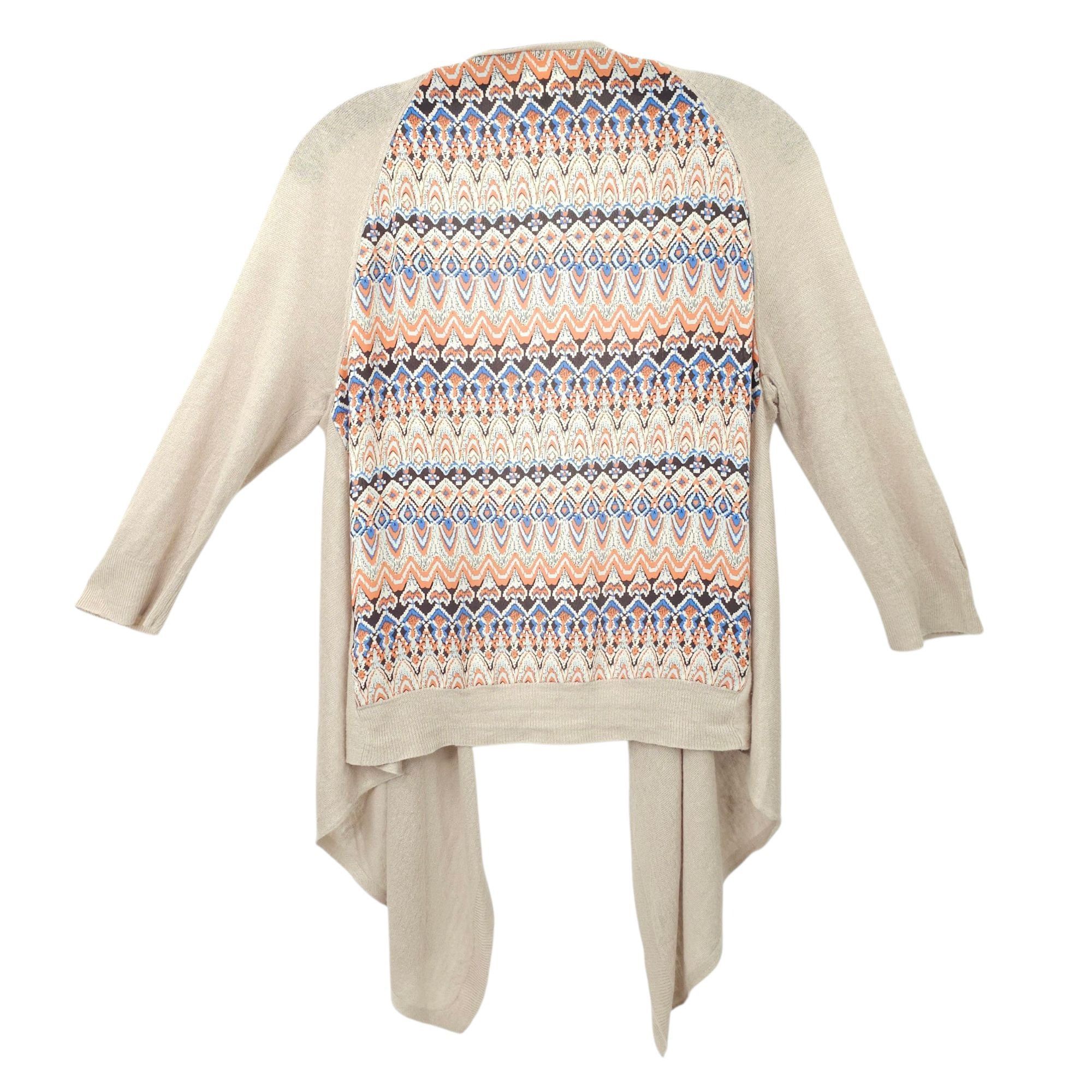 Chicos Chicos Open Front Cardigan Womens Size 1 US M/8 Sweater Tan Size M / US 6-8 / IT 42-44 - 2 Thumbnail
