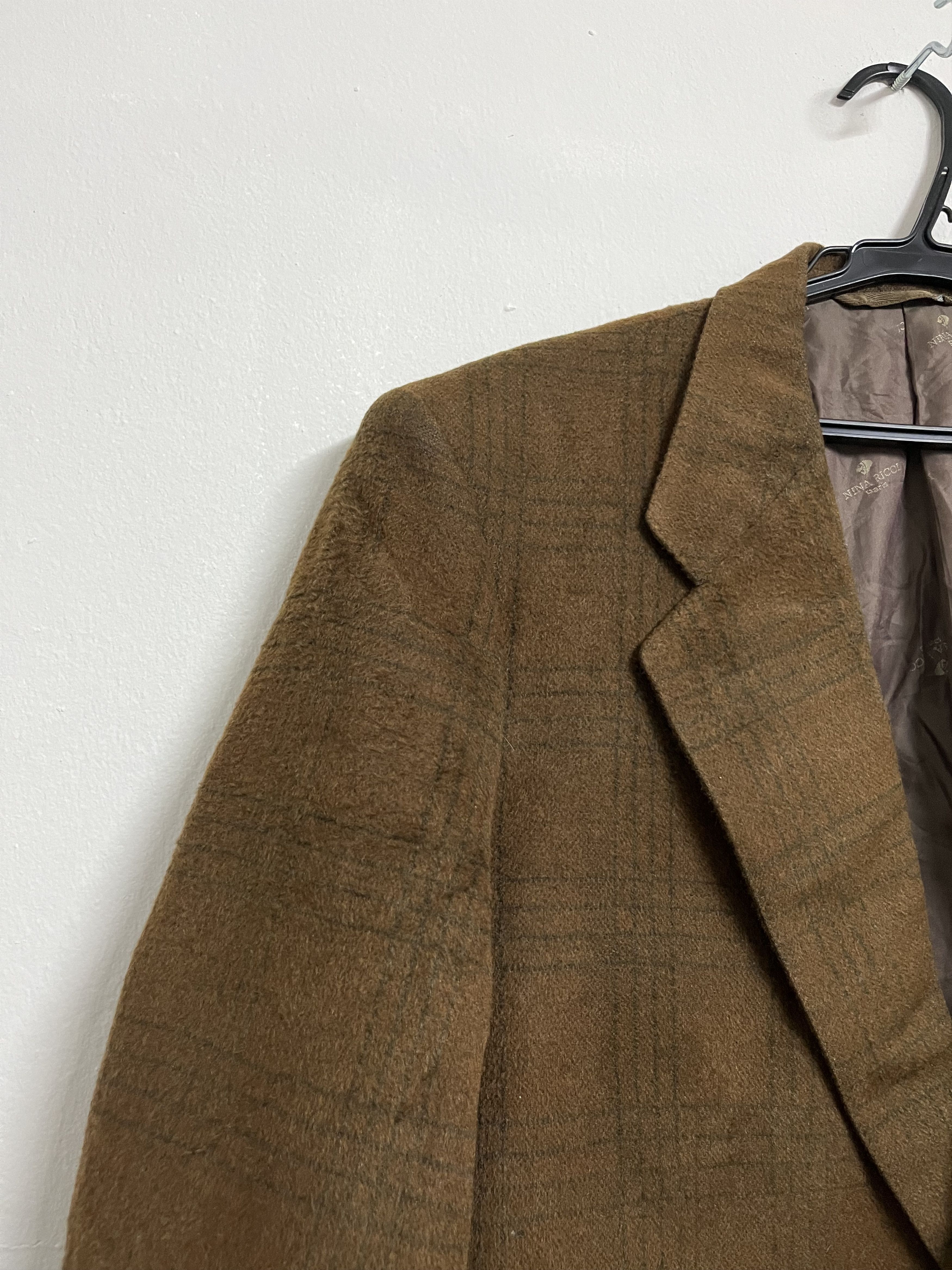 Stefano Ricci 💥Luxurious NINA RICCI MONSIEUR Brown PLAID Wool Blazer Size US M / EU 48-50 / 2 - 5 Thumbnail