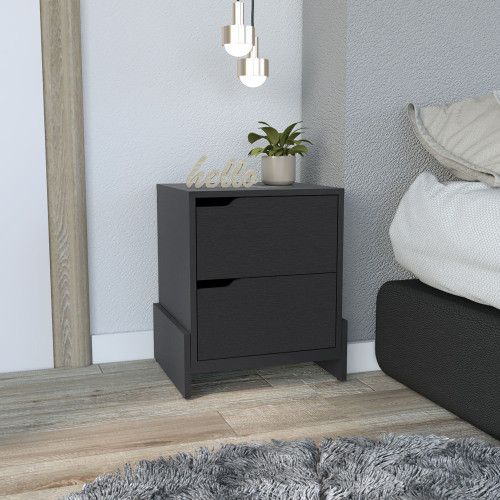 Designer × Homemade Nightstand Brookland, Bedside Table with Double Drawers and Size US L / EU 52-54 / 3 - 6 Thumbnail