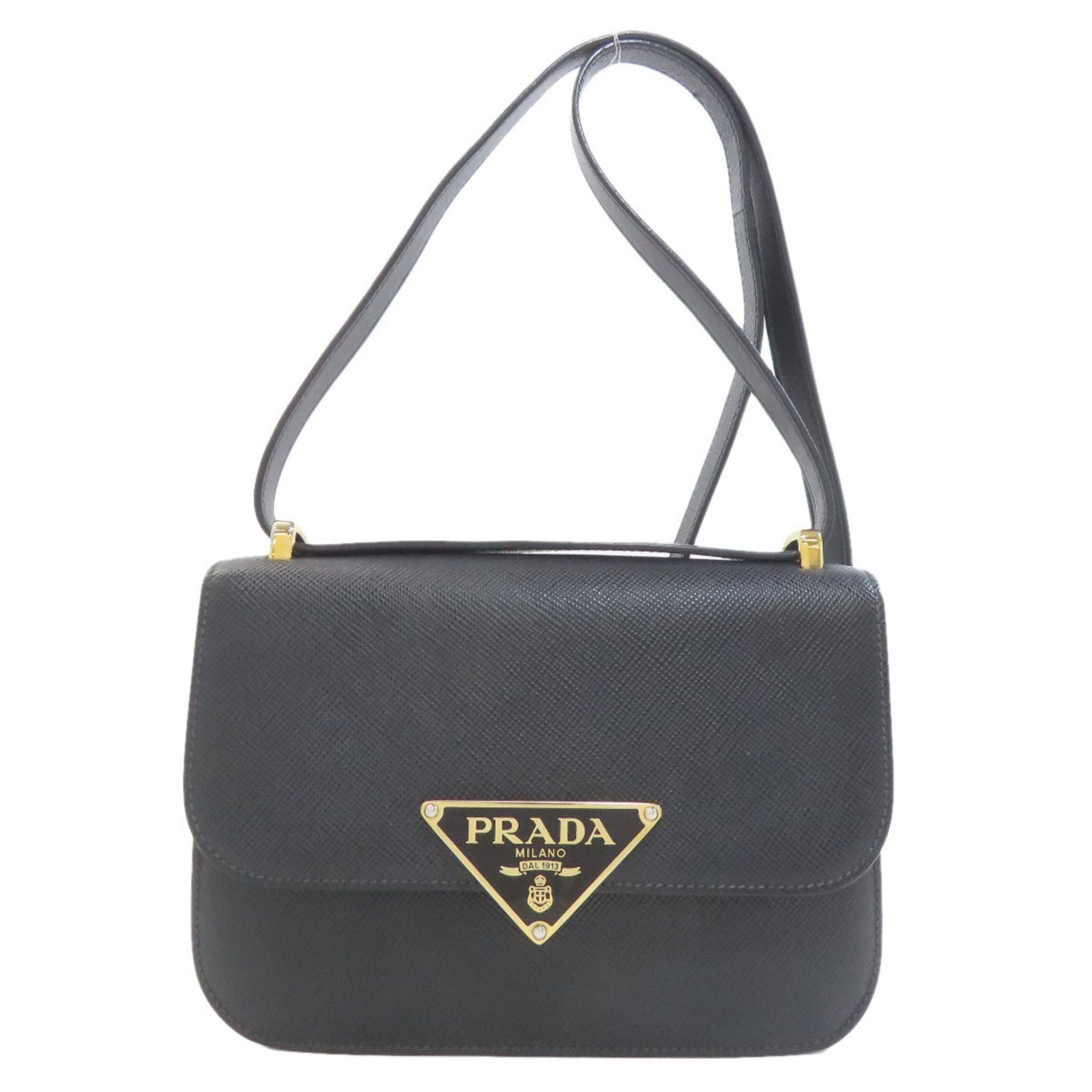 Prada Prada Saffiano shoulder bag with logo hardware for women Size ONE SIZE - 1 Thumbnail