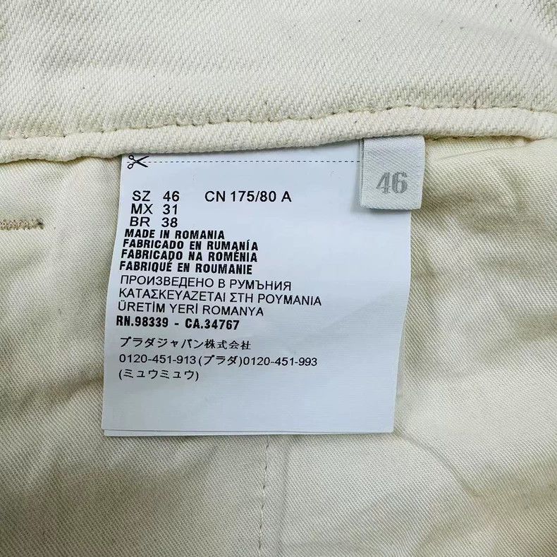 Prada Prada Triangle Logo Denim Pants Size 46 -2505 Size US 44 / EU 60 - 3 Thumbnail