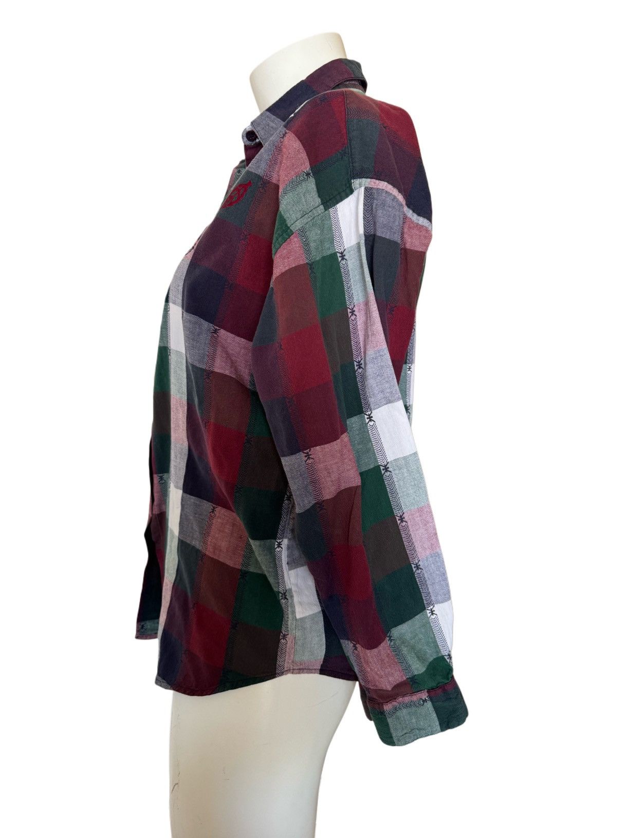 Vintage Rachel Brooke plaid button teal fuschia 100% cotton vintage Size M / US 6-8 / IT 42-44 - 2 Thumbnail