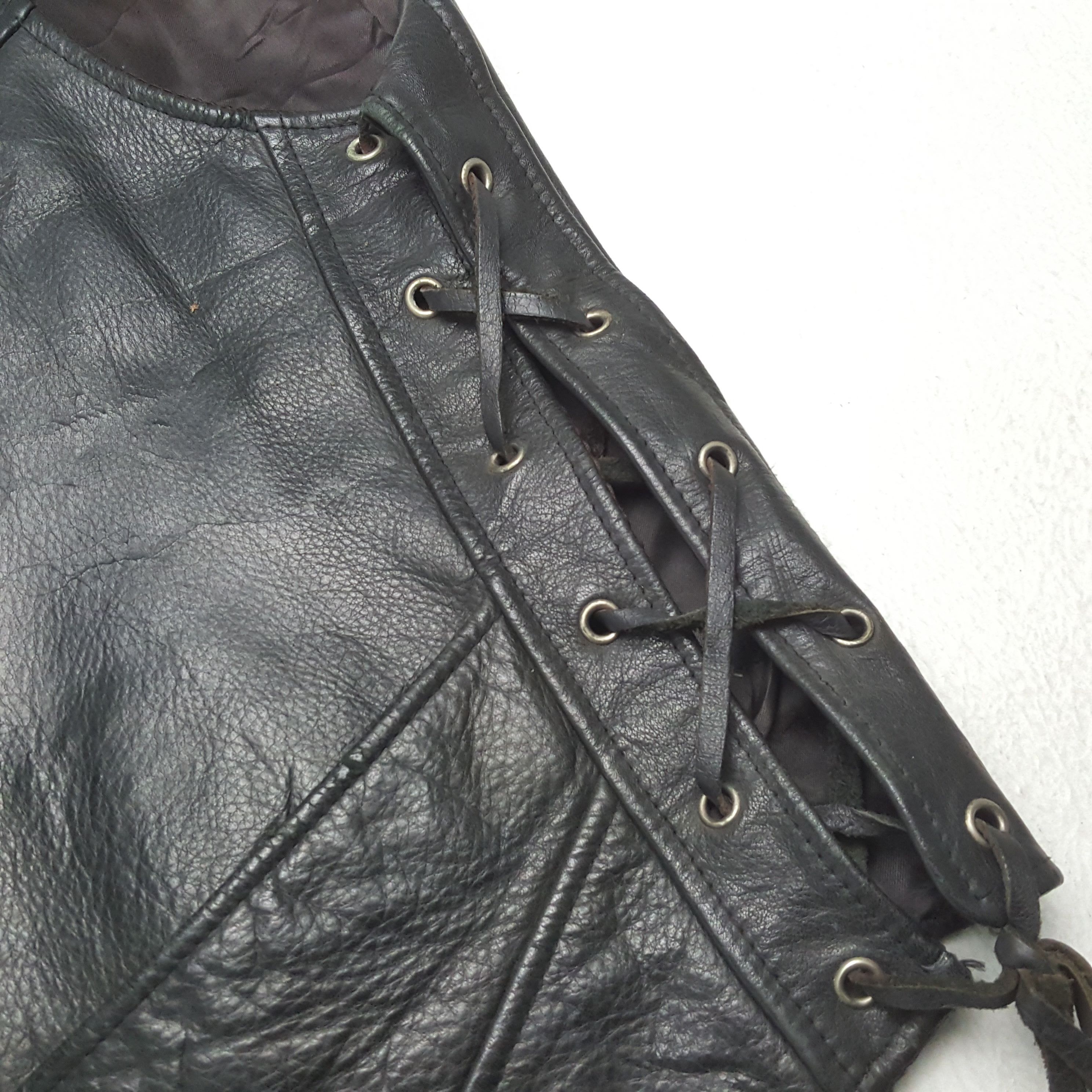 Harley Davidson × Vintage Vintage HARLEY DAVIDSON American Motorcycle Leather Vest Size US S / EU 44-46 / 1 - 7 Thumbnail
