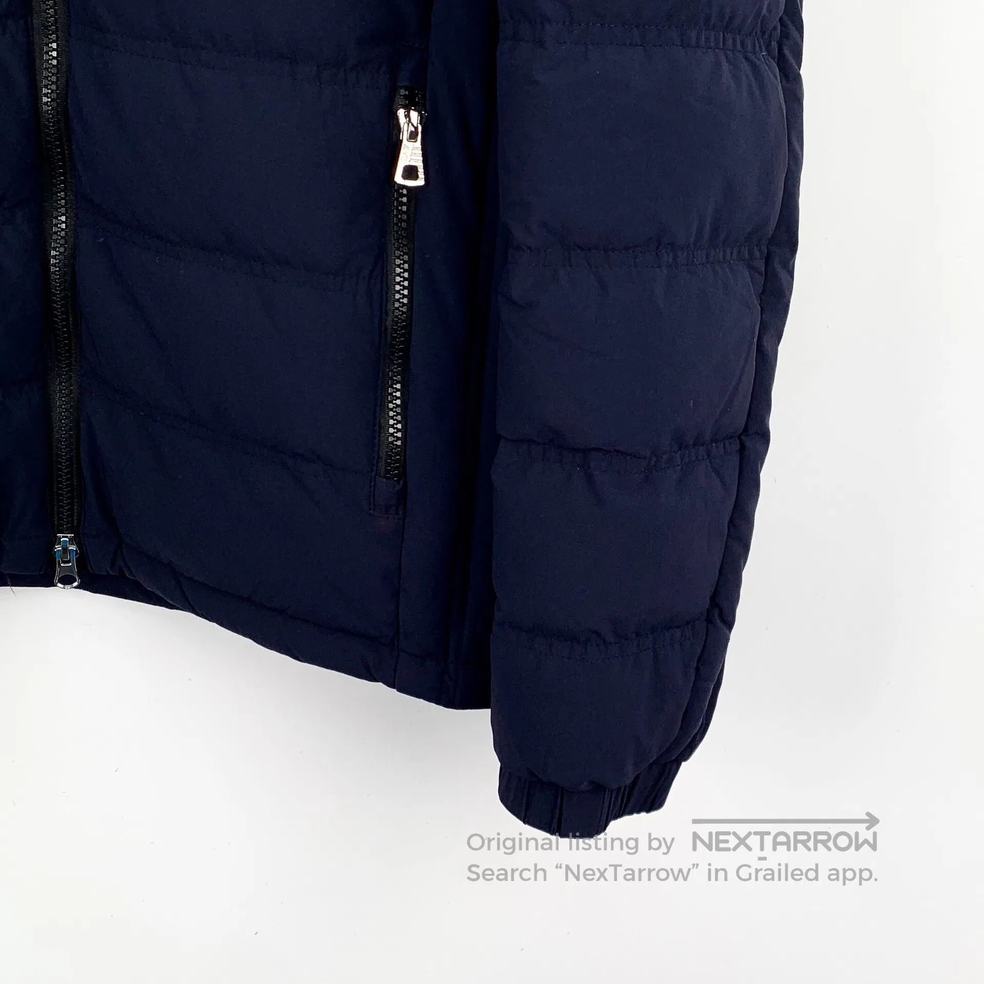 Armani Armani Dark Blue Badge Design Stand Collar Zipper Long-Sle Size US M / EU 48-50 / 2 - 4 Thumbnail
