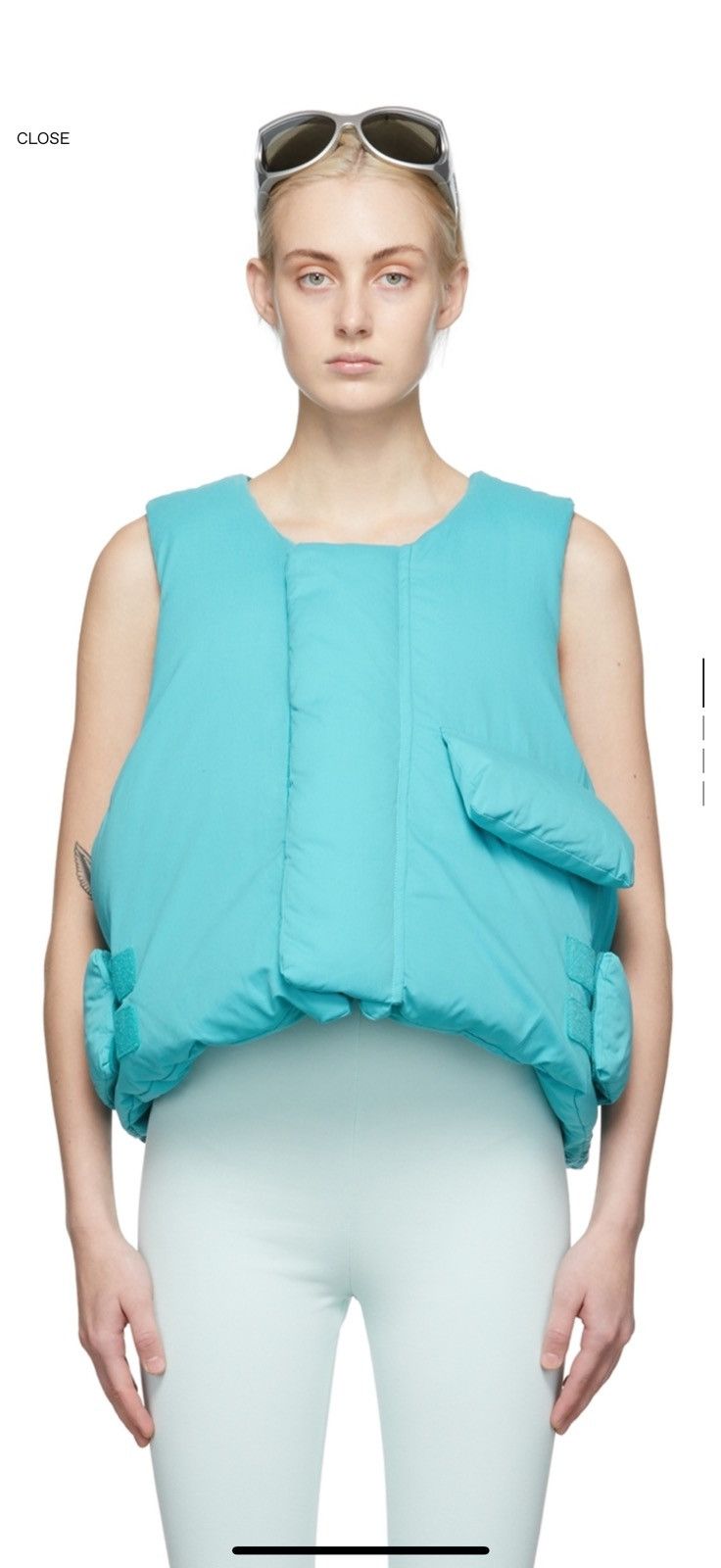 Entire Studios Entire Studios Blue Down Pillow Vest Size M / US 6-8 / IT 42-44 - 1 Thumbnail