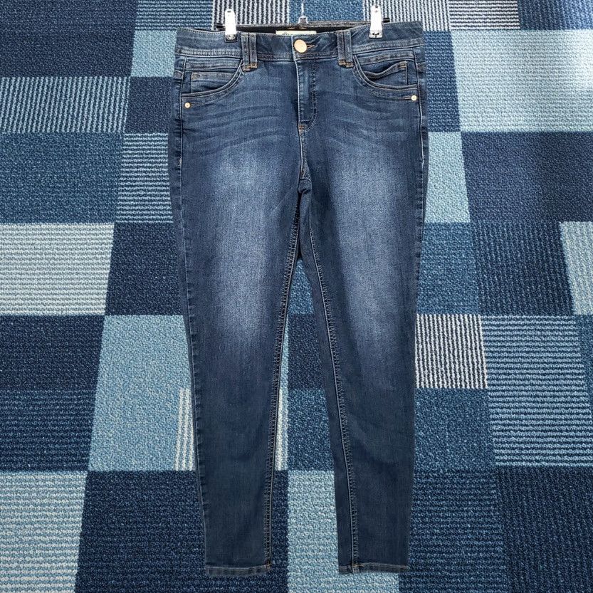 Vintage Democracy Ab Technology Skinny Jeans Womens Size 10 Blue Stretch Dark Wash Denim Size 32" / US 10 / IT 46 - 1 Thumbnail