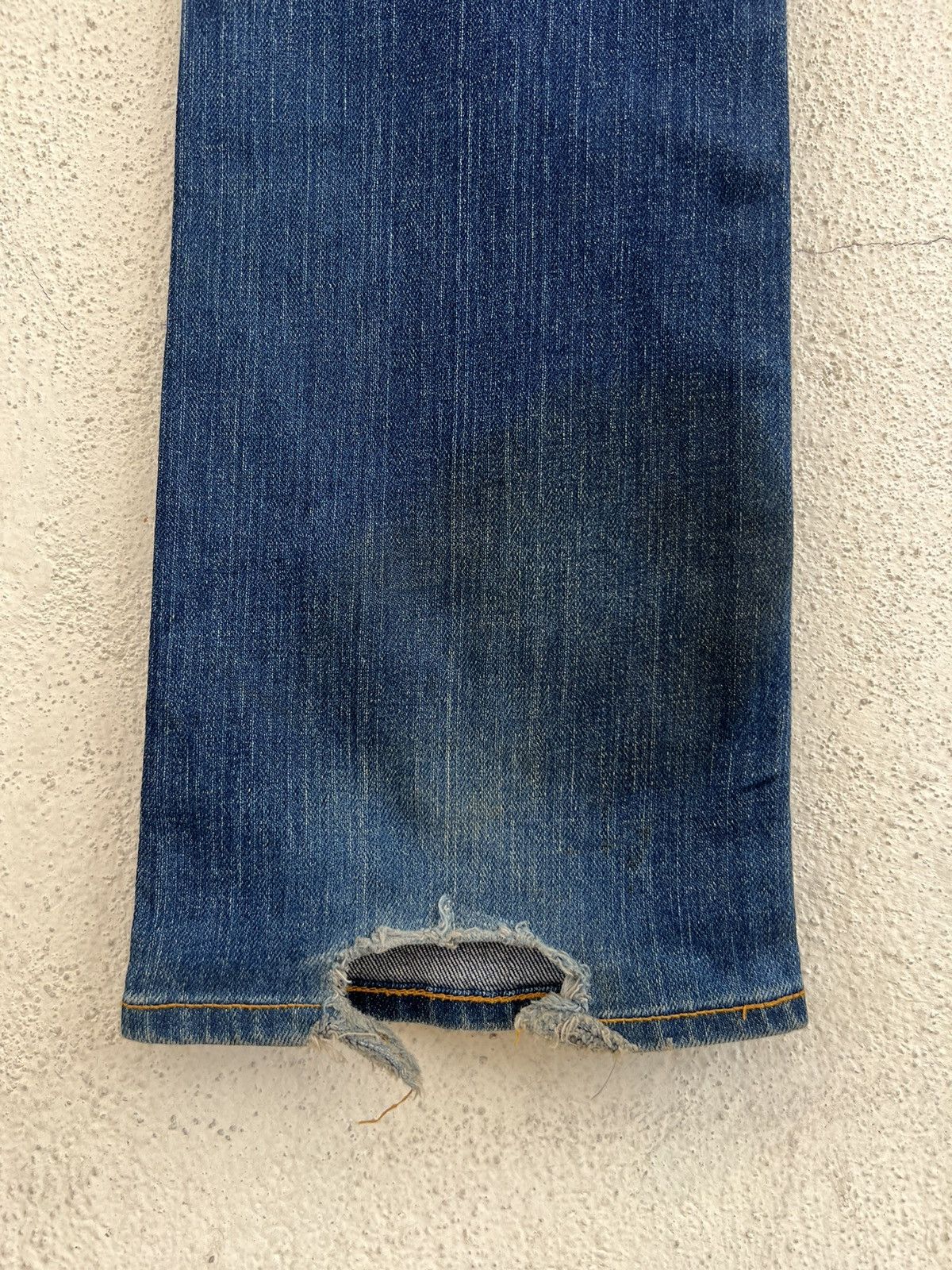 FACTOTUM FACTOTUM Japan Stretch Dirty Muddy Denim Flare Jeans Size US 29 - 17 Thumbnail