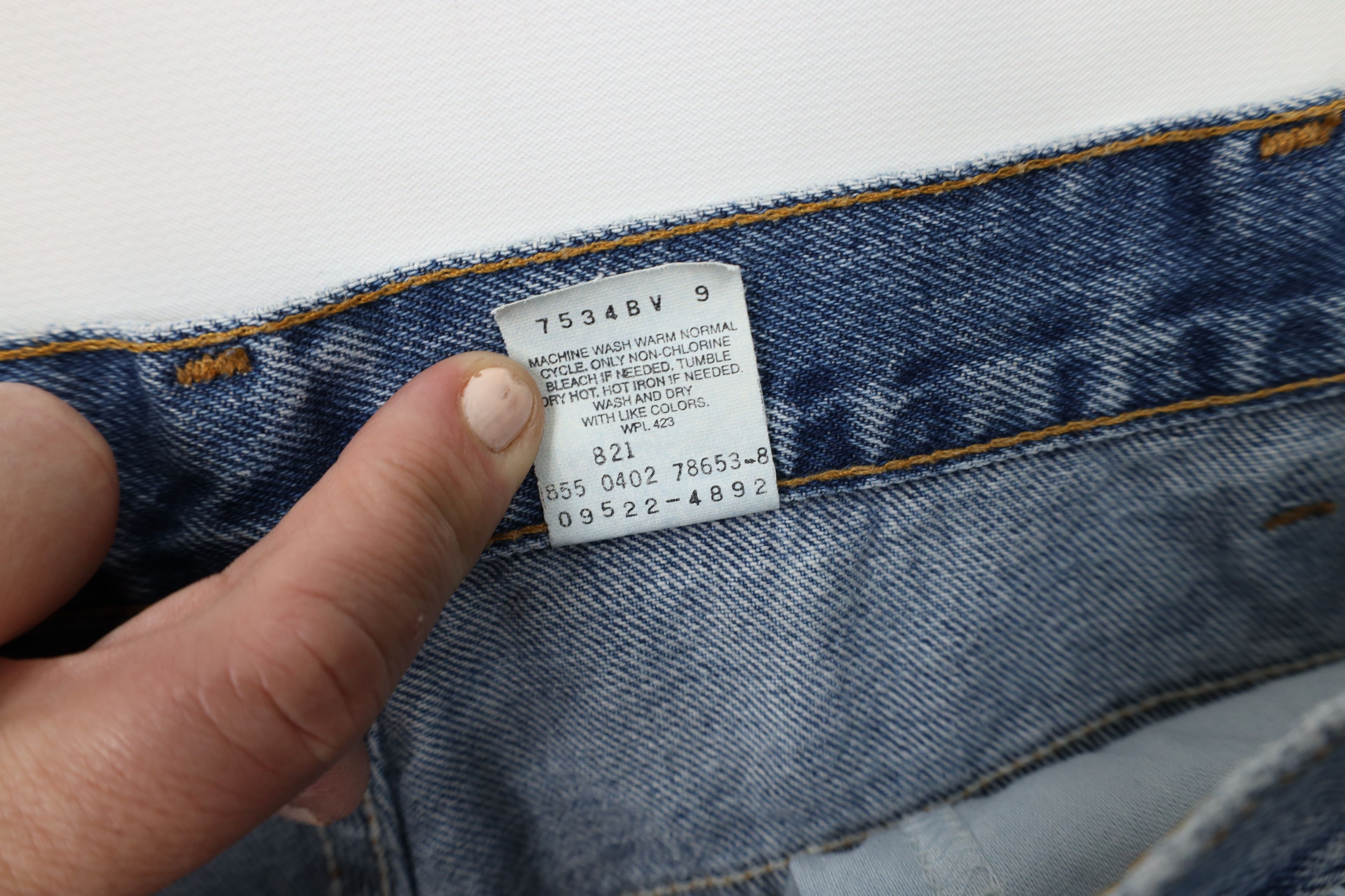 Levi's × Vintage Vintage Y2K 2002 Levis 550 Tapered Leg Denim Jeans Blue Size 40" / US 18 - 7 Thumbnail