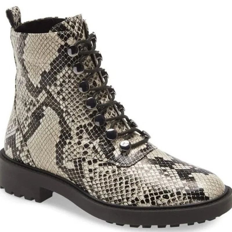 Other Linia Paolo Trinity Combat Lace-up Boot in Snake Size 8 Size US 8 / IT 38 - 2 Thumbnail