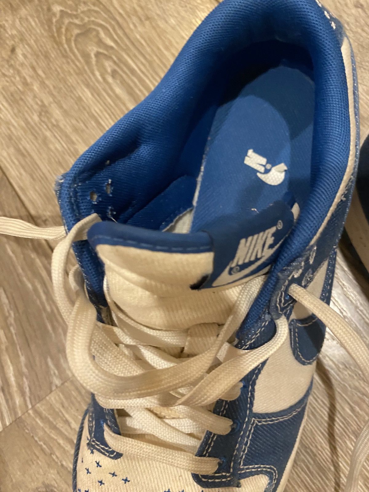 Nike Blue denim lows Size US 9.5 / IT 39.5 - 7 Thumbnail