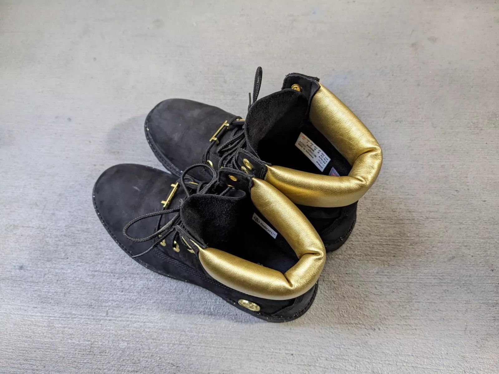 Timberland Women's Timberland Boots Black Suede Gold 8 Leather Rubber Size US 8 / IT 38 - 13 Thumbnail