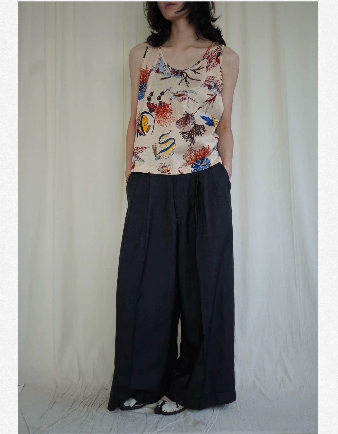 Hermes Hermes 1980s Ocean Creature Cotton Vest M Size M / US 6-8 / IT 42-44 - 2 Thumbnail