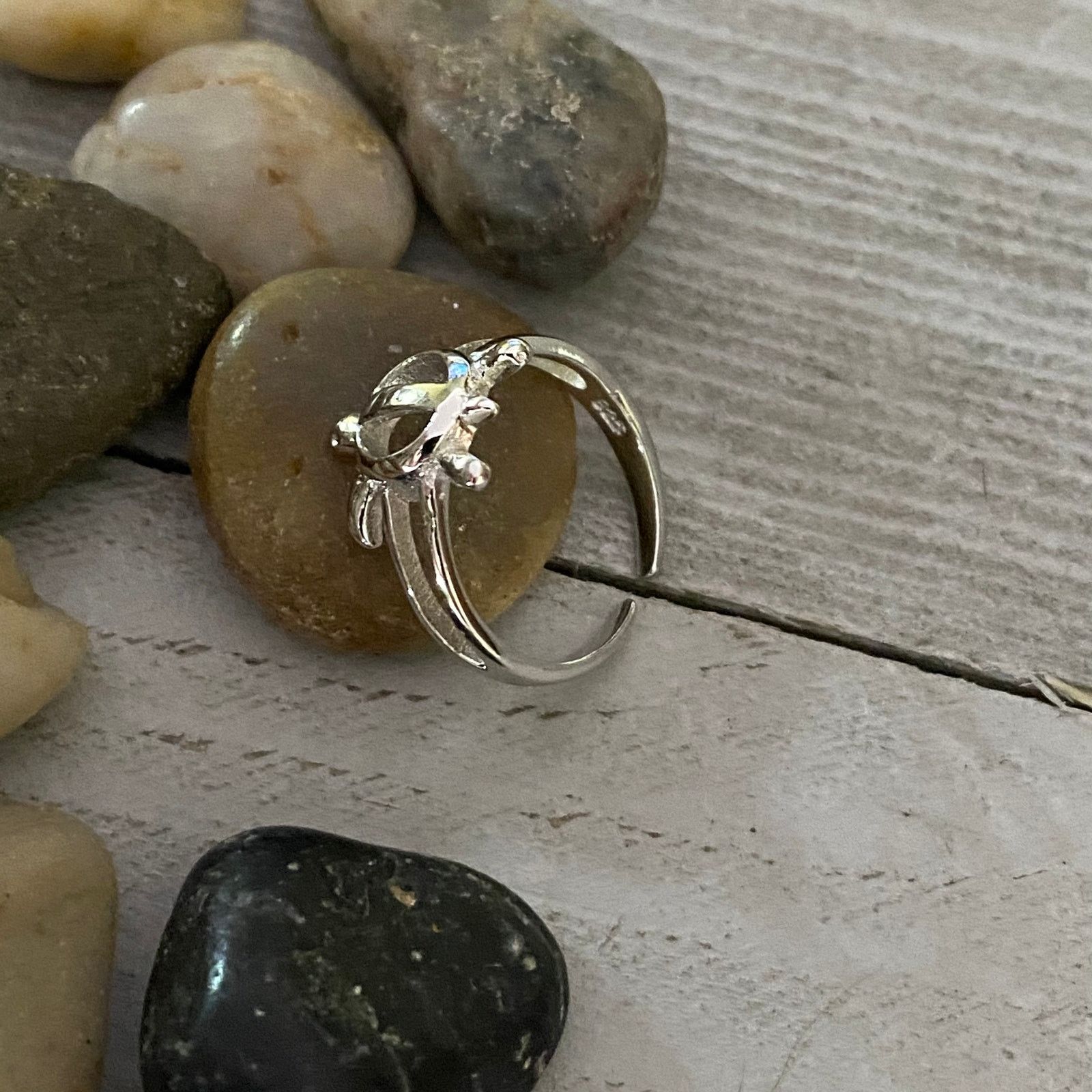 The Unbranded Brand Sterling Silver Turtle Toe Ring Midi Ring Size ONE SIZE - 4 Thumbnail