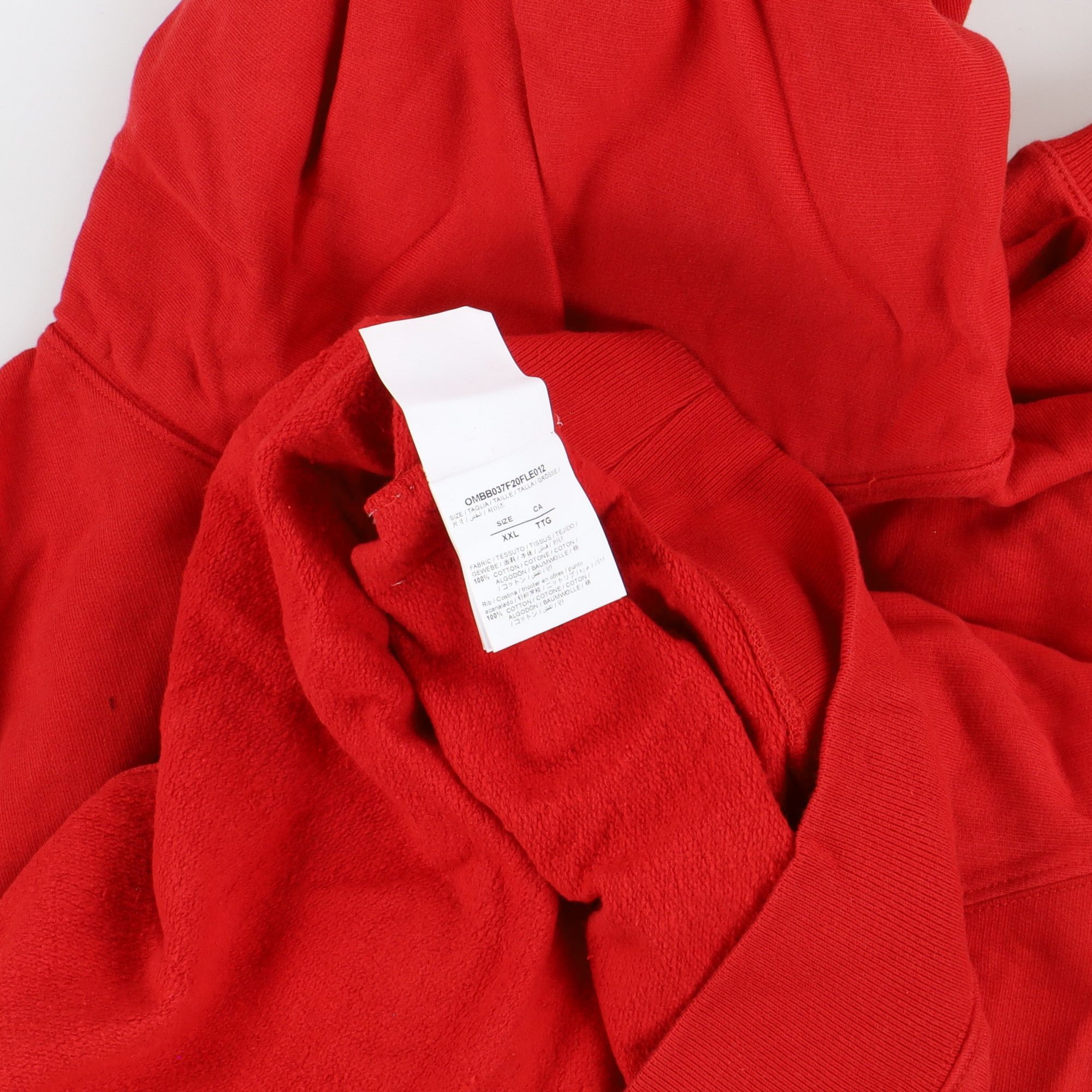 Off-White Red Pascal Painting Arrows Oversized Hoodie Size US XXL / EU 58 / 5 - 4 Thumbnail