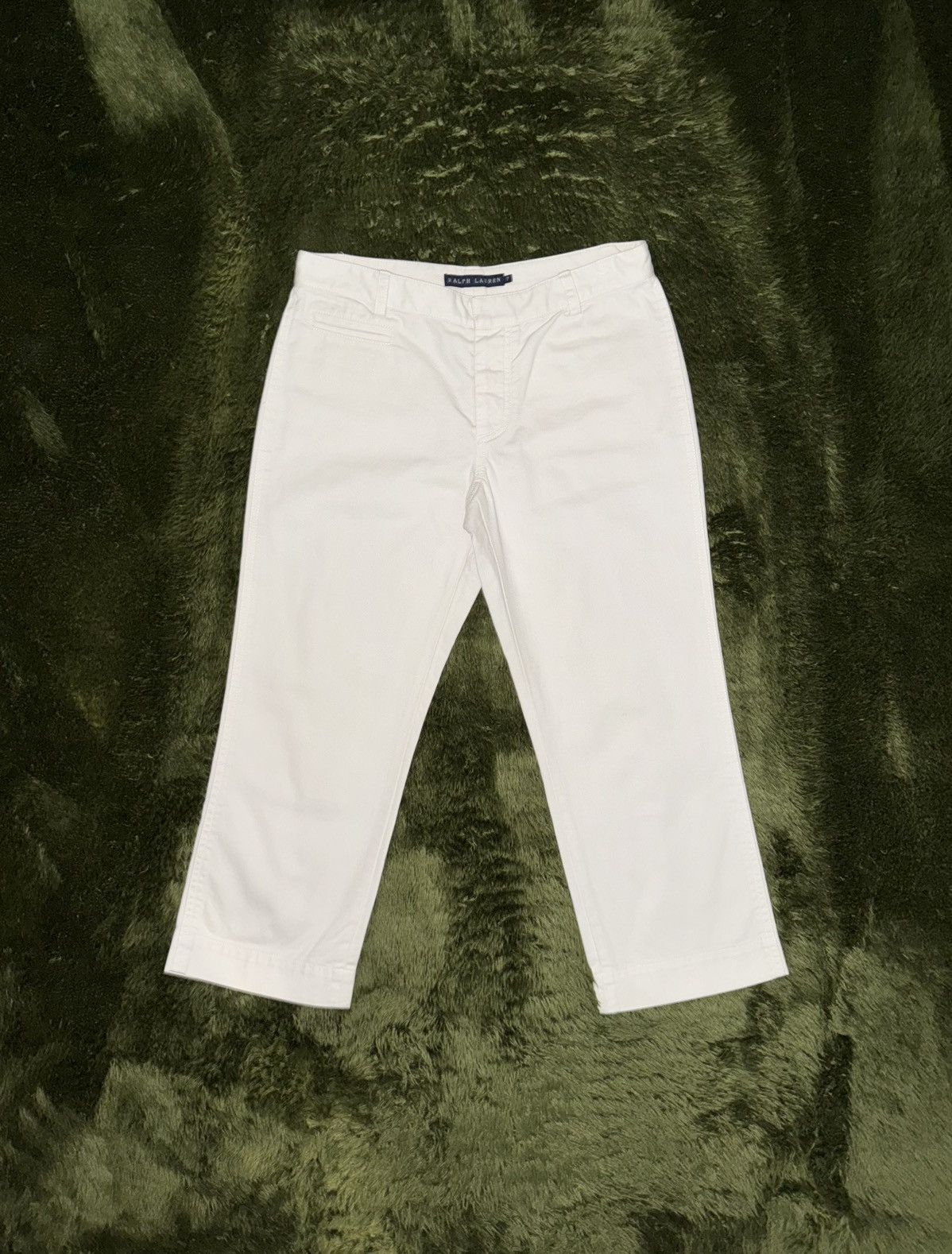Polo Ralph Lauren [7] Ralph Lauren Sailor Logo Cotton Chino Cropped Pants Size US 30 / EU 46 - 1 Thumbnail