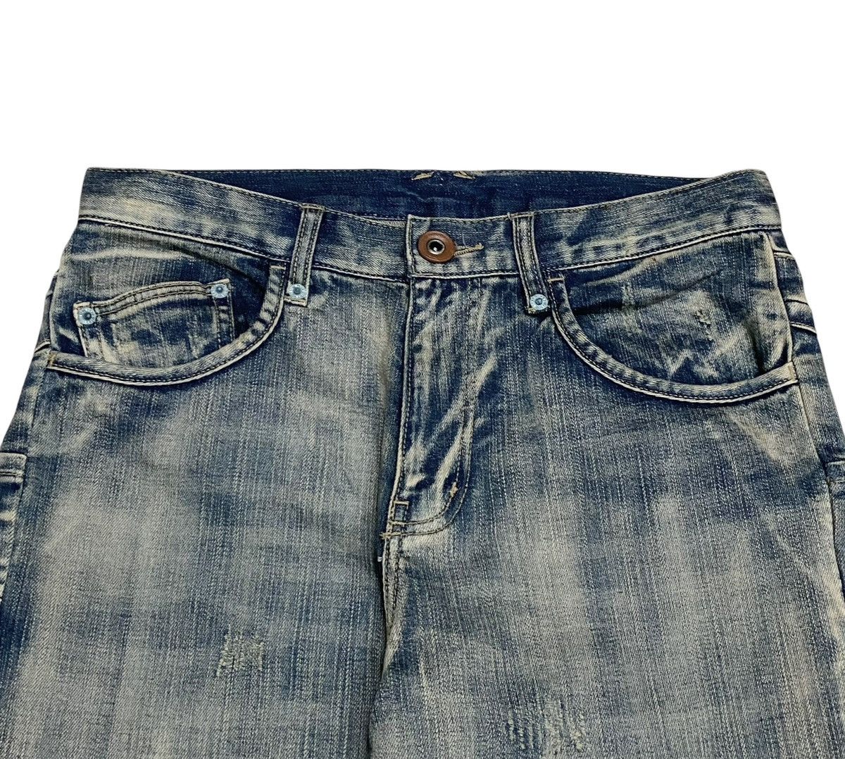 If Six Was Nine × PPFM Rare Design Vintage Japanese Brand PPFM UK Flags Jeans 1990s Size US 31 - 4 Thumbnail