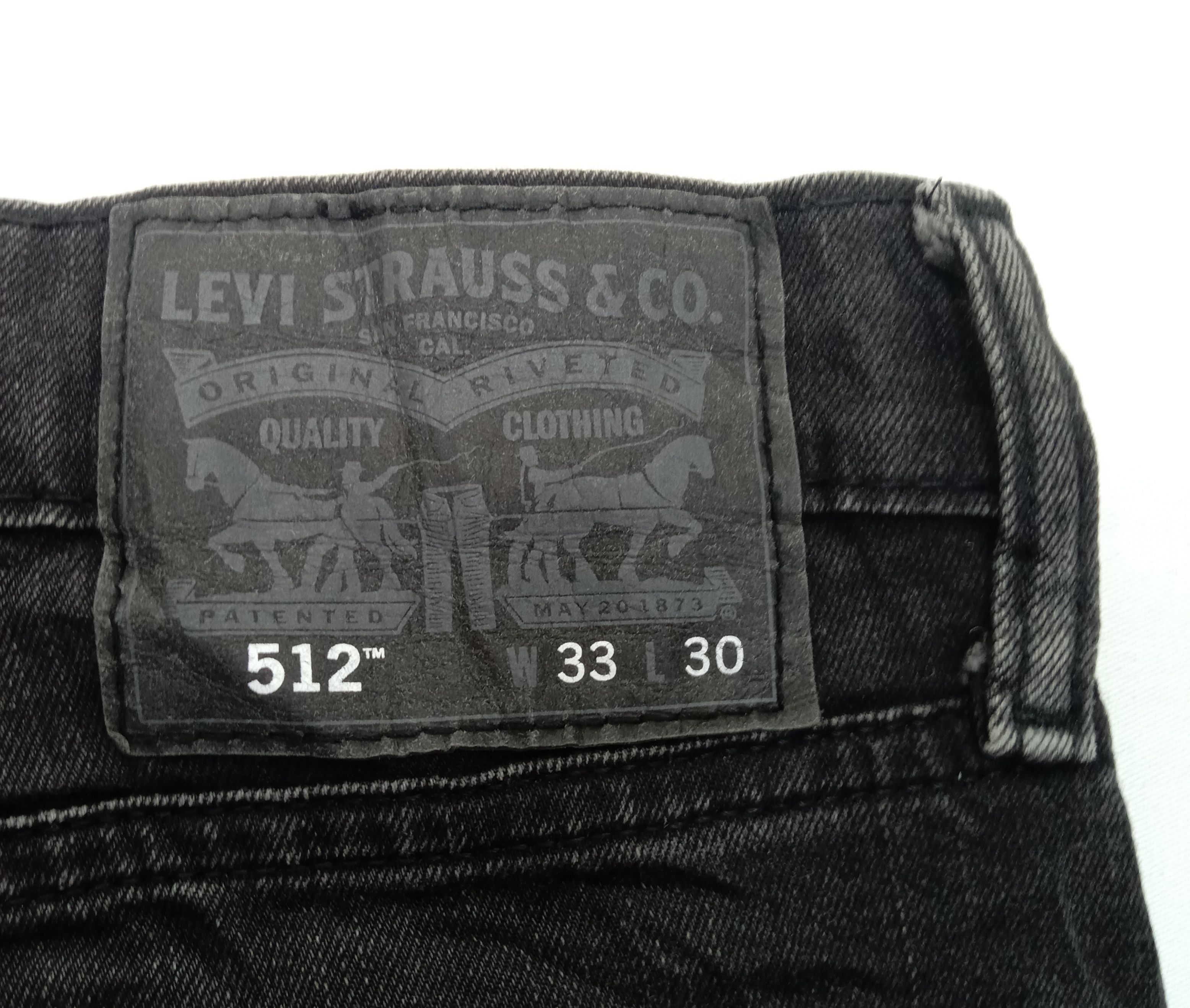 Levi's Vintage Levi's 512 Jeans Faded Black Slim Taper Denim Size US 33 - 15 Thumbnail
