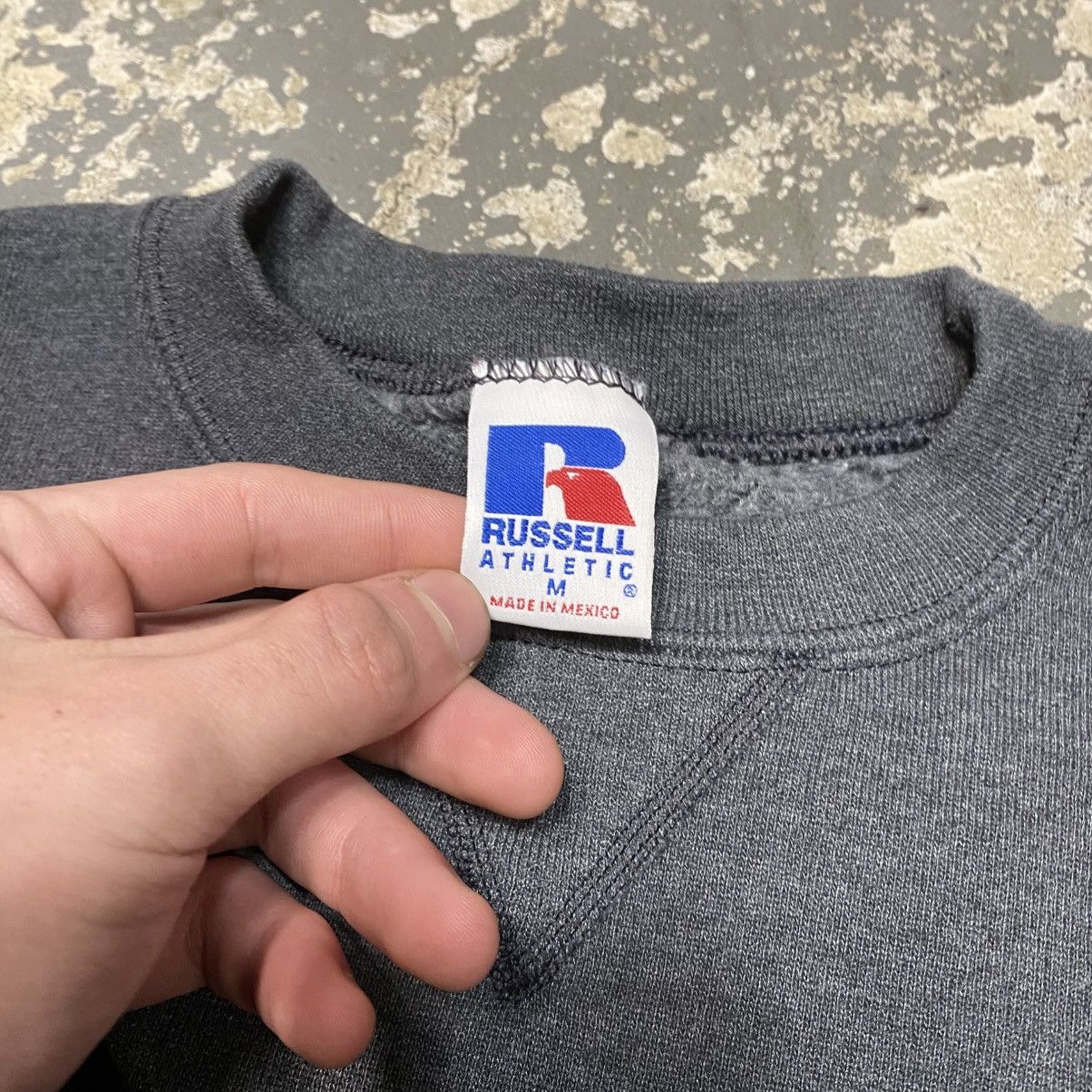 Russell Athletic × Vintage Vintage Russell Athletic Grey Blank Boxy Crewneck Hoodie Size US M / EU 48-50 / 2 - 4 Thumbnail