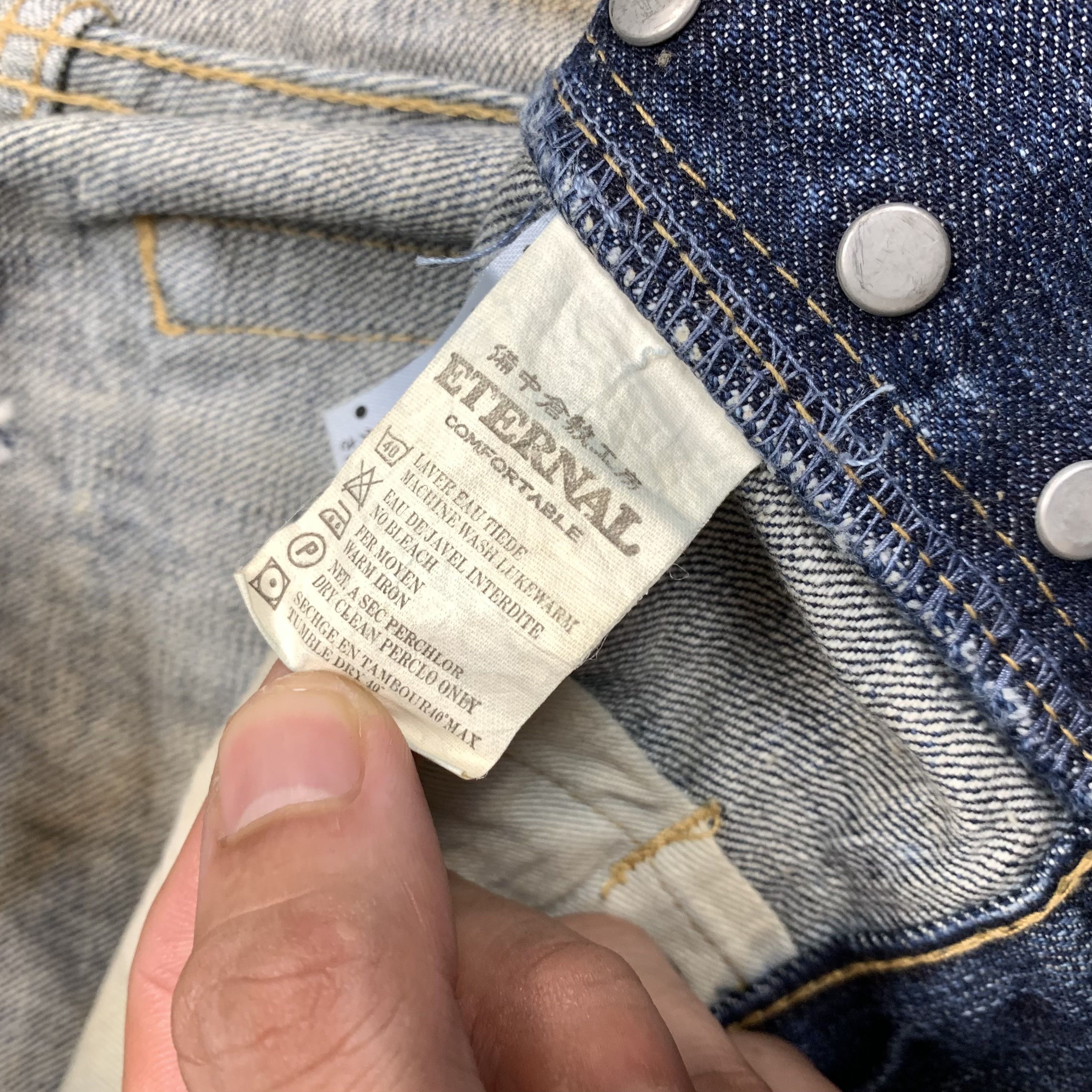 Japanese Brand Eternal Denim Pants Size US 30 / EU 46 - 13 Thumbnail