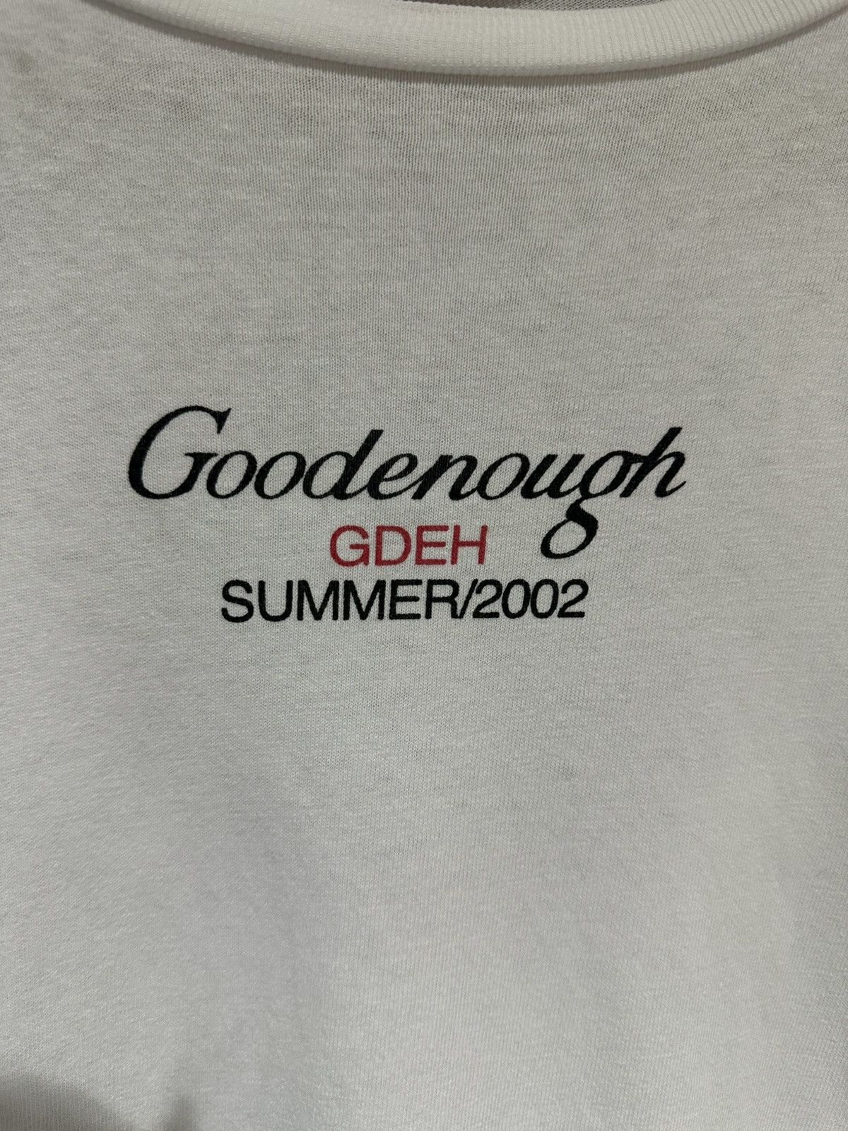 GOODENOUGH goodenough spring summer /2002 longsleeve tee Size US S / EU 44-46 / 1 - 3 Thumbnail