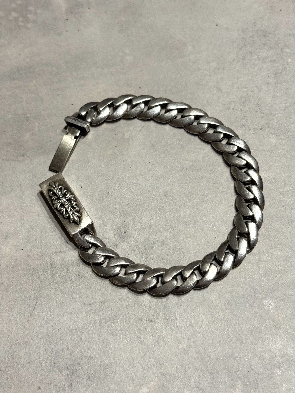 Chrome hearts floral real diamond factory Cuban bracelet