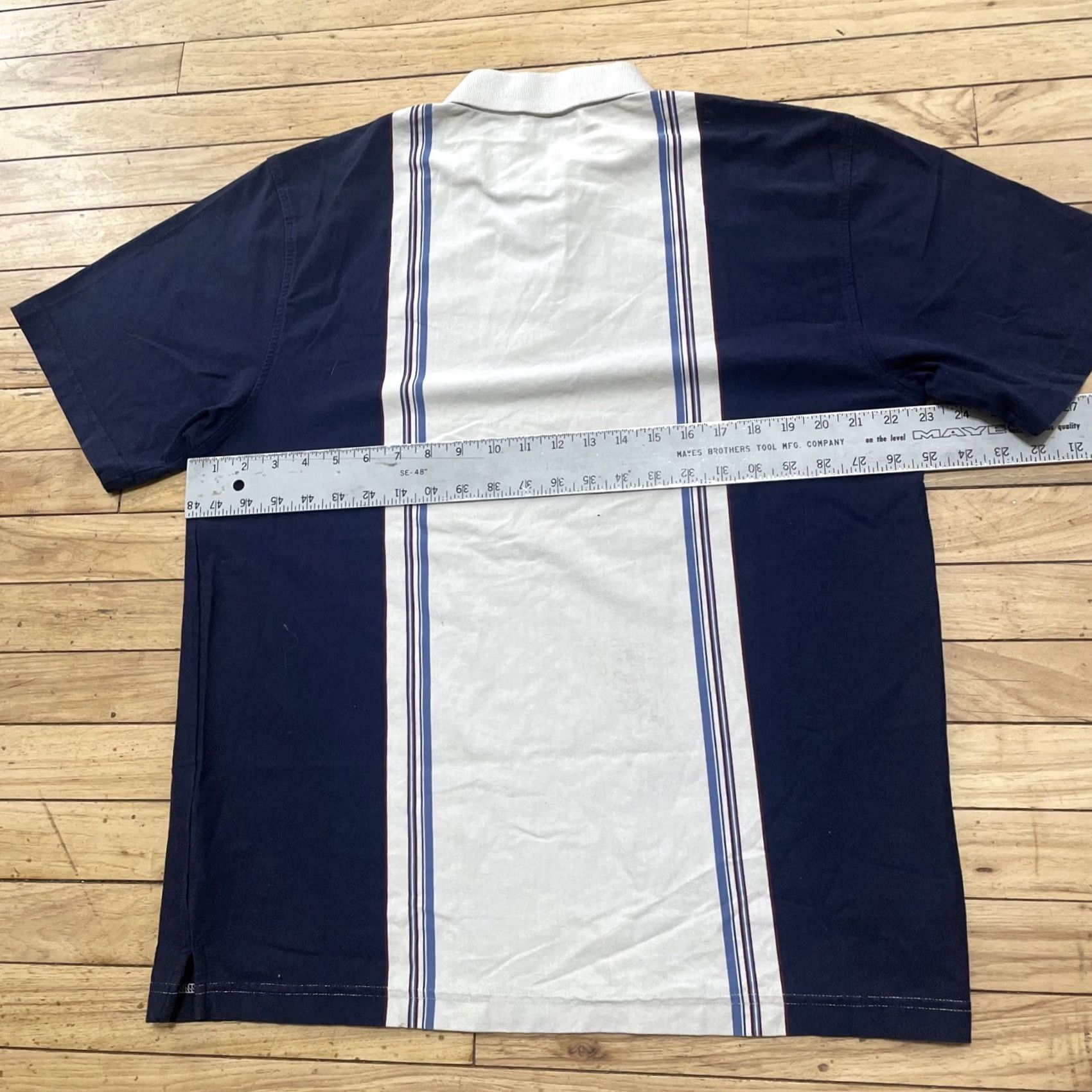 Vintage VINTAGE Puritan Polo Shirt Men L 42-44 VTG Y2k Streetwear Iconic 2 Stripe Blue Cream Shirt Mens L Ivory Striped Mood: Classic Beach Bowling Shirt Size US L / EU 52-54 / 3 - 6 Thumbnail