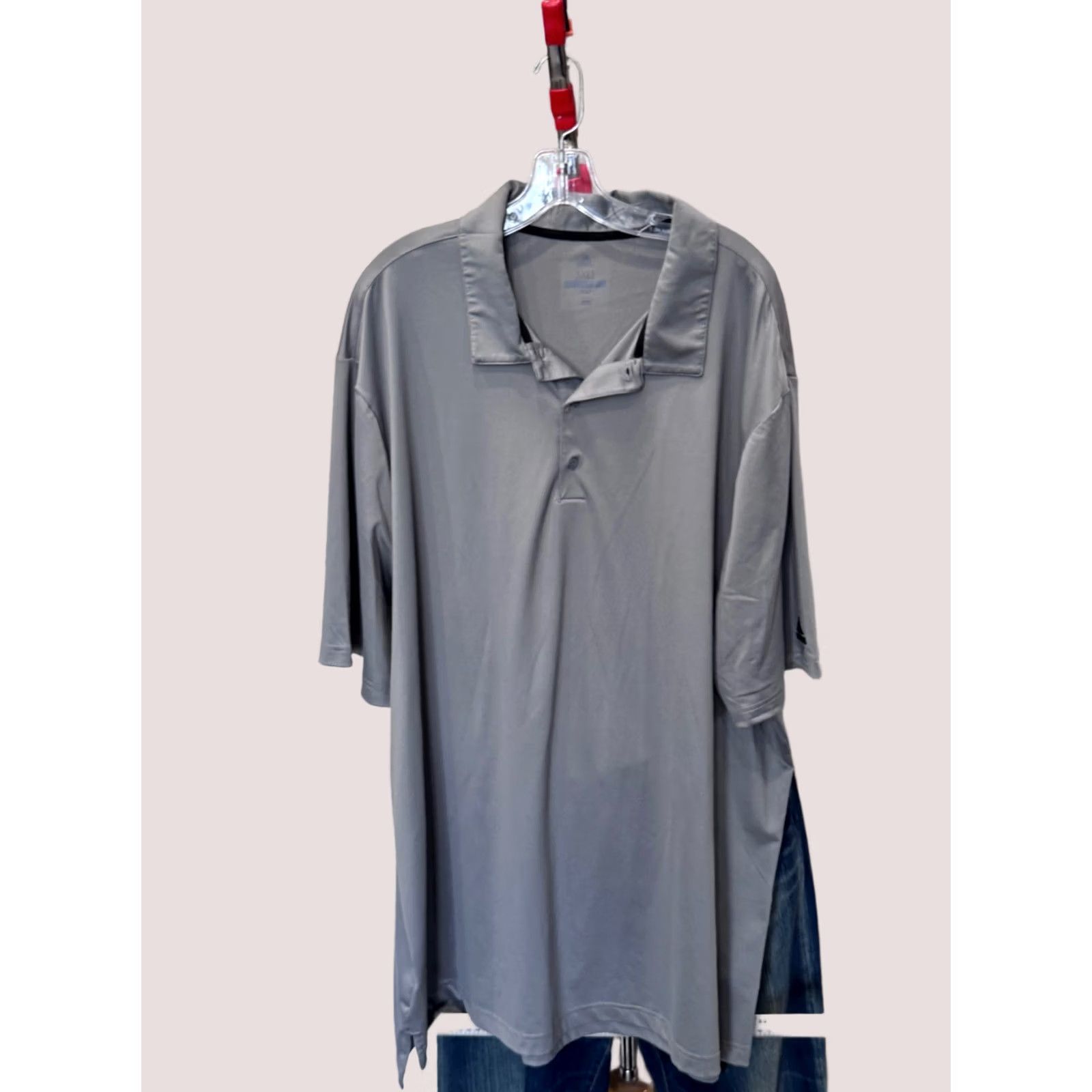 Adidas Adidas Gray Golf POLO SHIRT Poly 3XLT Mens Size US XXL / EU 58 / 5 - 1 Thumbnail