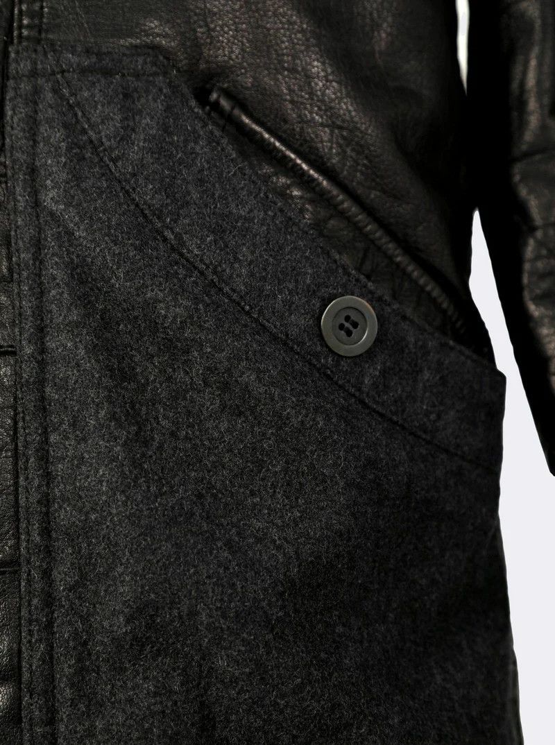 Emporio Armani Emporio Armani Buffalo Leather Fur Hooded Jacket $2410 Size US M / EU 48-50 / 2 - 7 Thumbnail