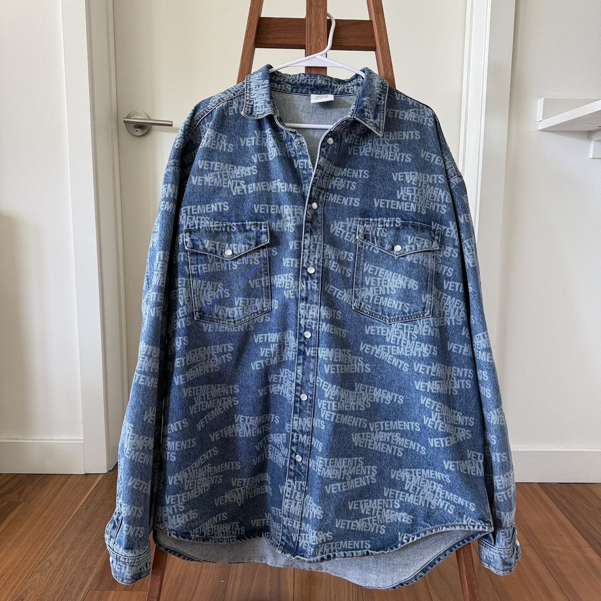 Vetements Oversized Denim Jacket LOGO