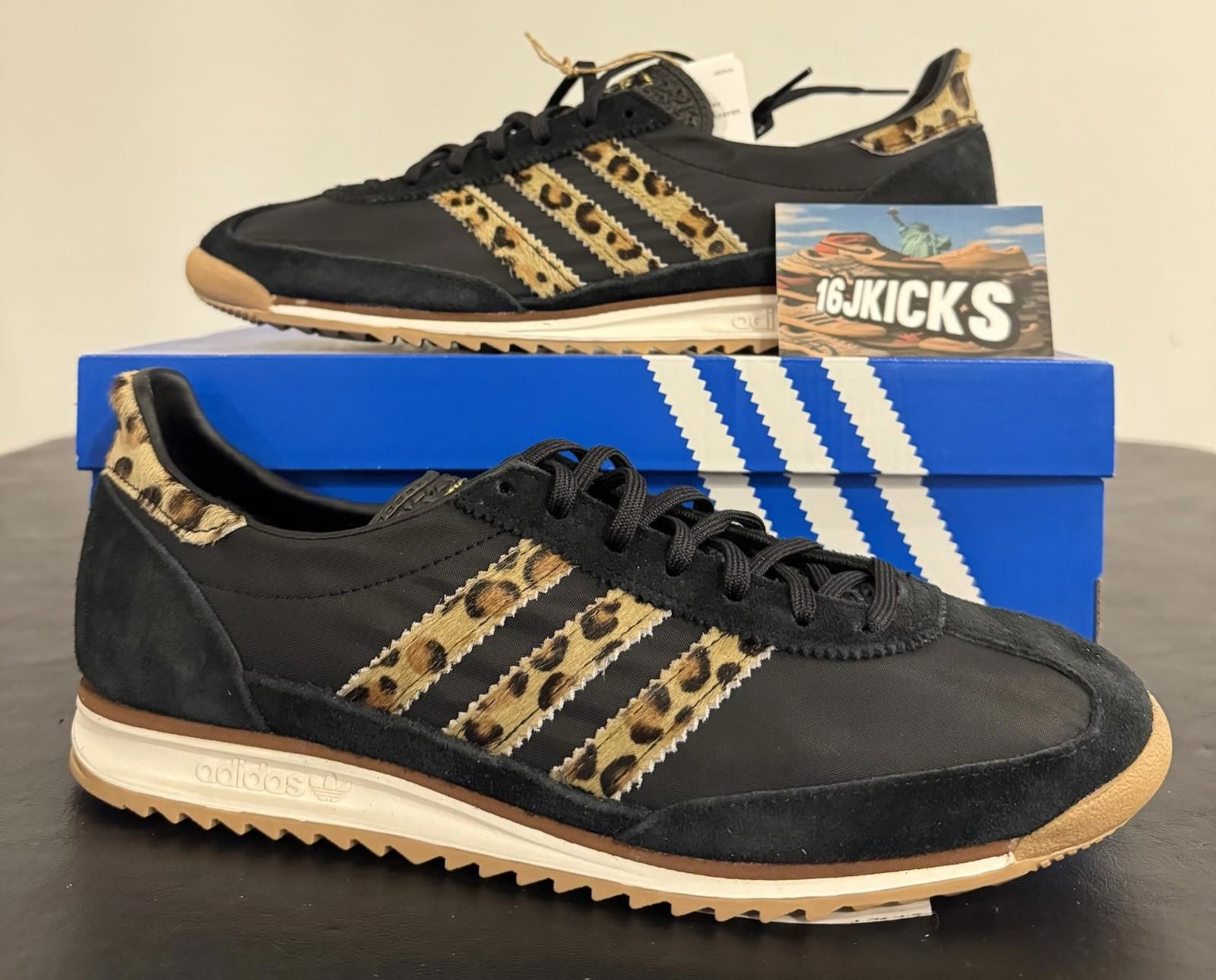 Size 10.5 - Adidas SL72 OG Leopard W