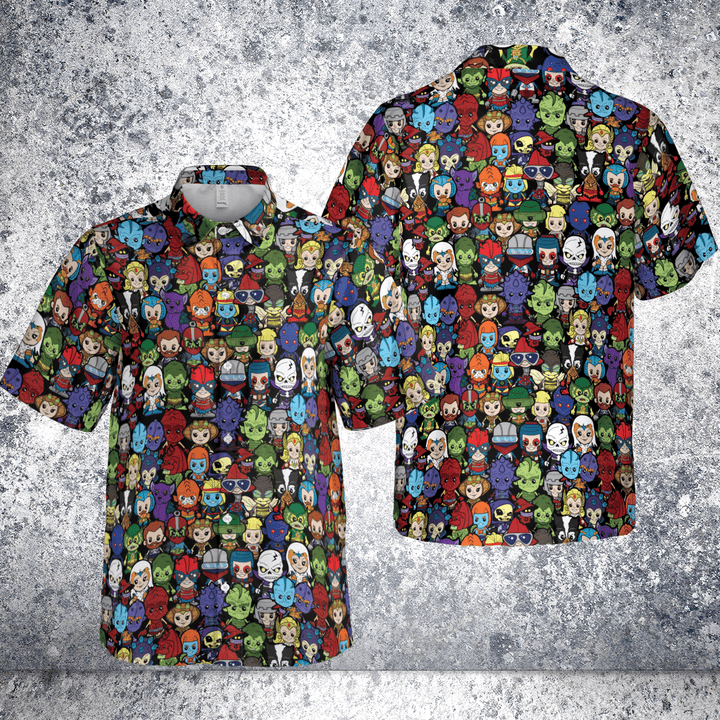 Designer × The Unbranded Brand Chibi Masters Of The Universe Characters Button Down Shirt Size US S / EU 44-46 / 1 - 3 Thumbnail
