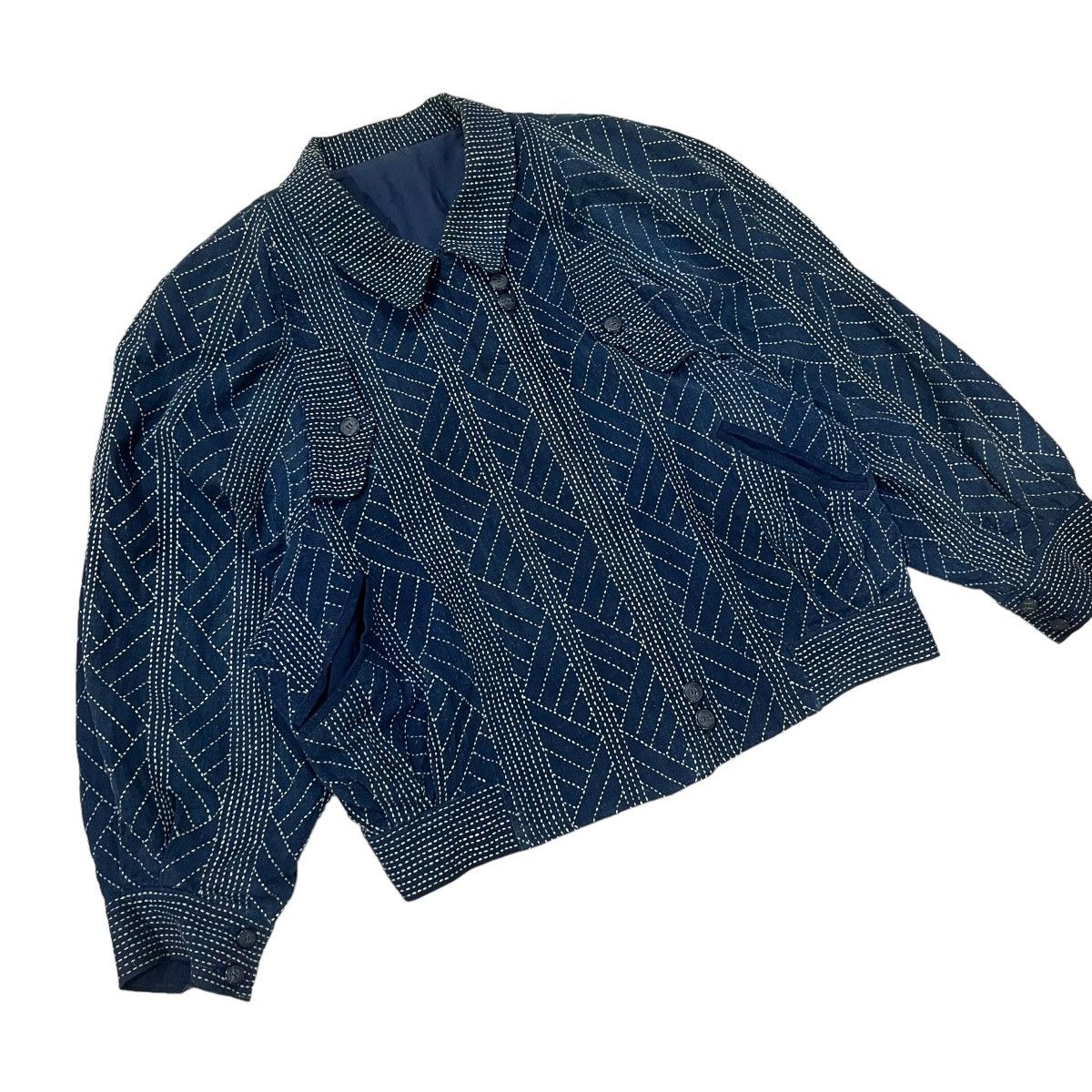 Japanese Brand Vintage Japanese Brand Wool Bomber Jacket Size US S / EU 44-46 / 1 - 5 Thumbnail