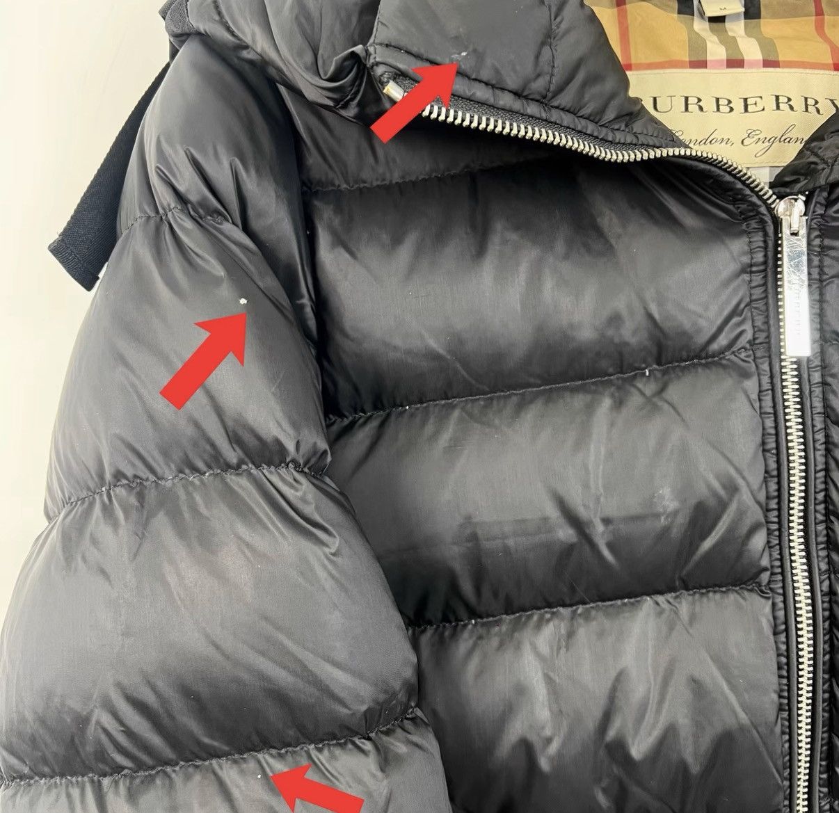 Burberry Burberry Black Hooded Mid-Length Down Jacket K12 Size M / US 6-8 / IT 42-44 - 7 Thumbnail
