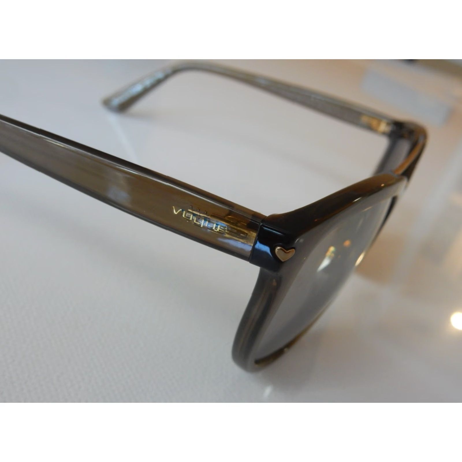 Vogue Vogue Sunglasses Women 55-18-140 Green Hearts 5134-S 25305A Vintage? (if vintage not specified skip) Size ONE SIZE - 5 Thumbnail
