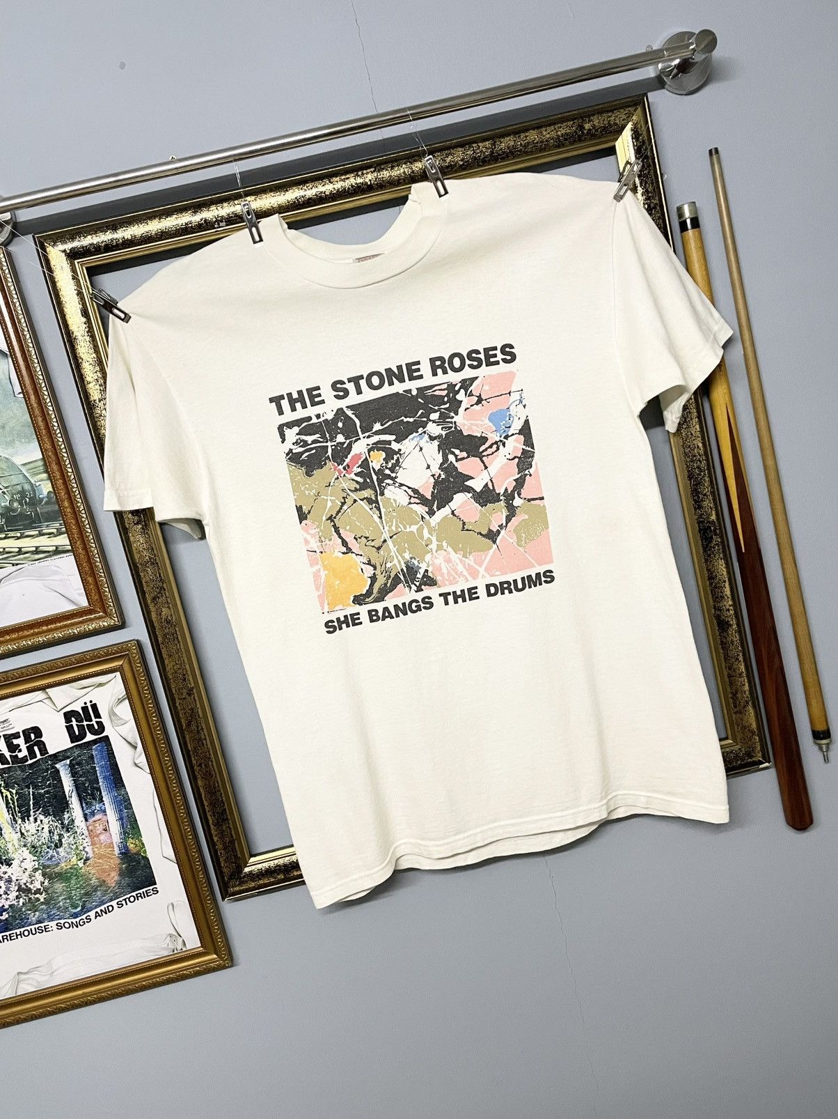 Vintage Vintage 90s The Stone Roses ‘She Bangs The Drums’ Og Tshirt Size US L / EU 52-54 / 3 - 2 Thumbnail