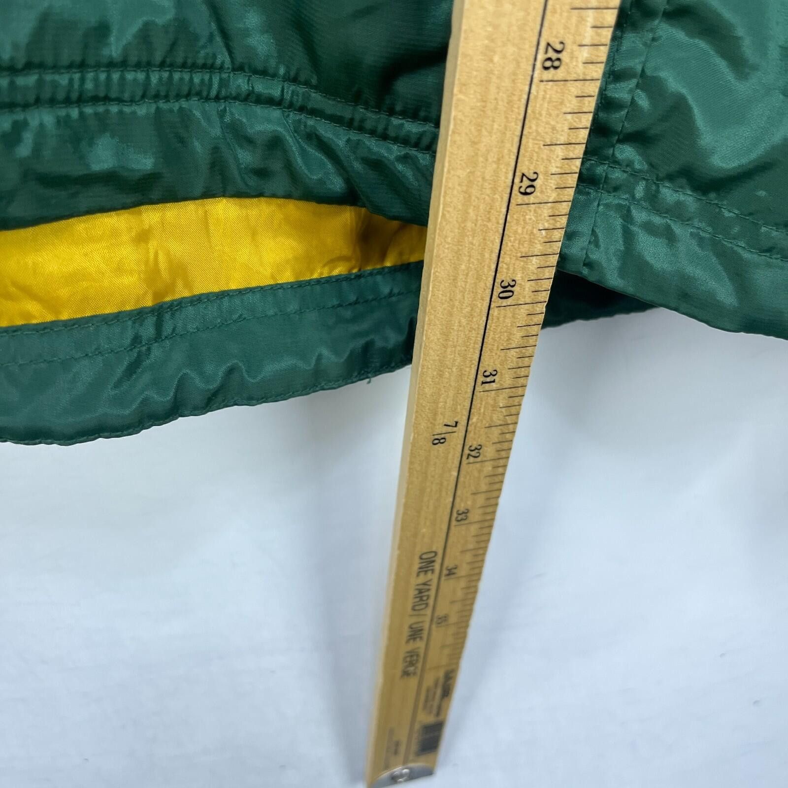 Reebok Vintage 90s Green Bay Packers Windbreaker Jacket Large Size ONE SIZE - 9 Thumbnail