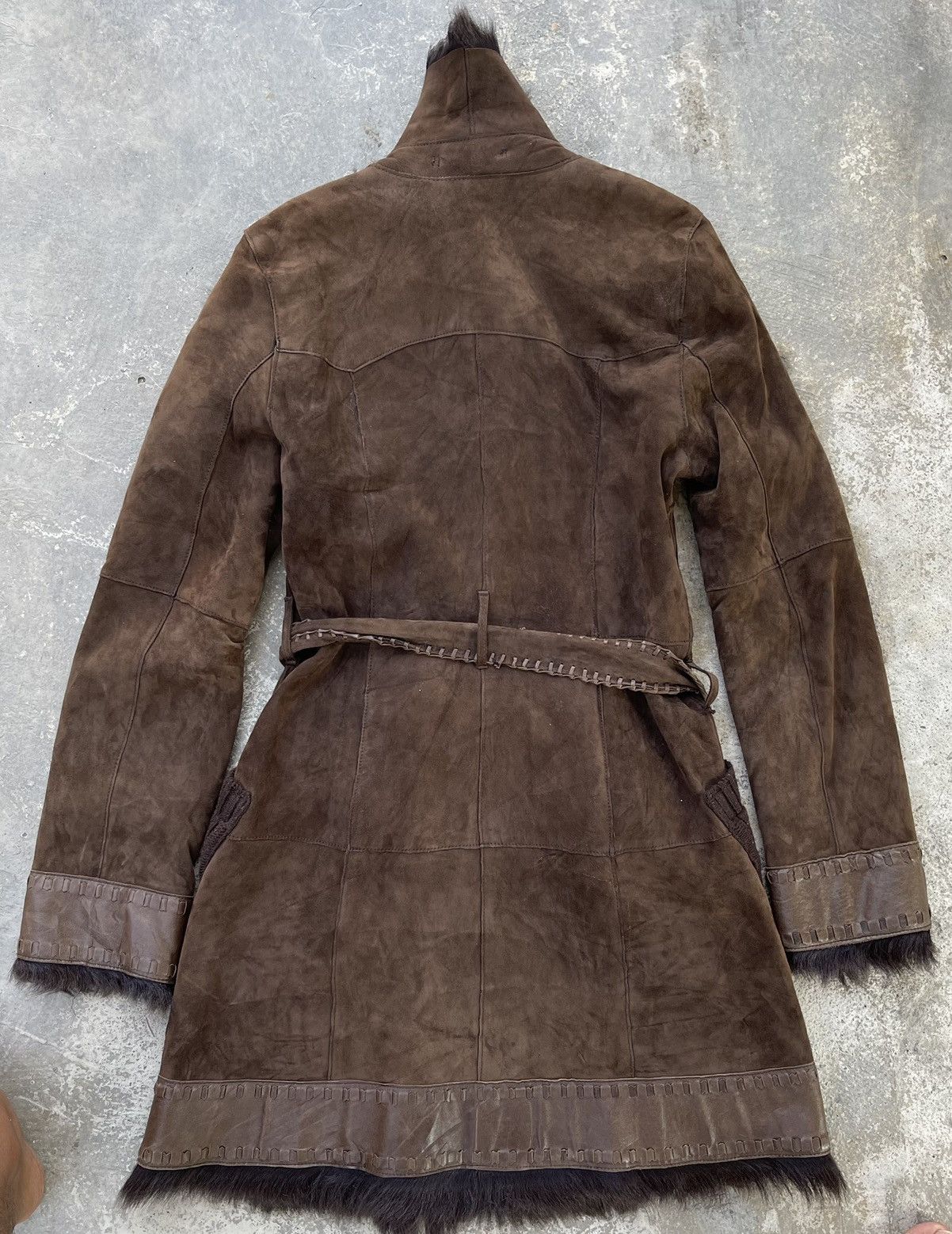 Burberry 🔥BURBERRY BLUE LABEL FAUX FUR LINING SHEEPSKIN LEATHER COAT Size S / US 4 / IT 40 - 8 Thumbnail
