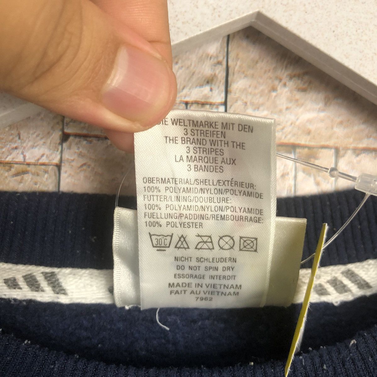 Adidas × Vintage Adidas Dark Blue Sweatshirt #A6 Size US XL / EU 56 / 4 - 12 Thumbnail