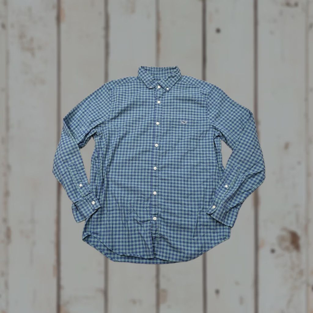 Vineyard Vines Vineyard Vines Shirt Mens M Medium Green Check Button Down Classic Fit Size US M / EU 48-50 / 2 - 1 Thumbnail