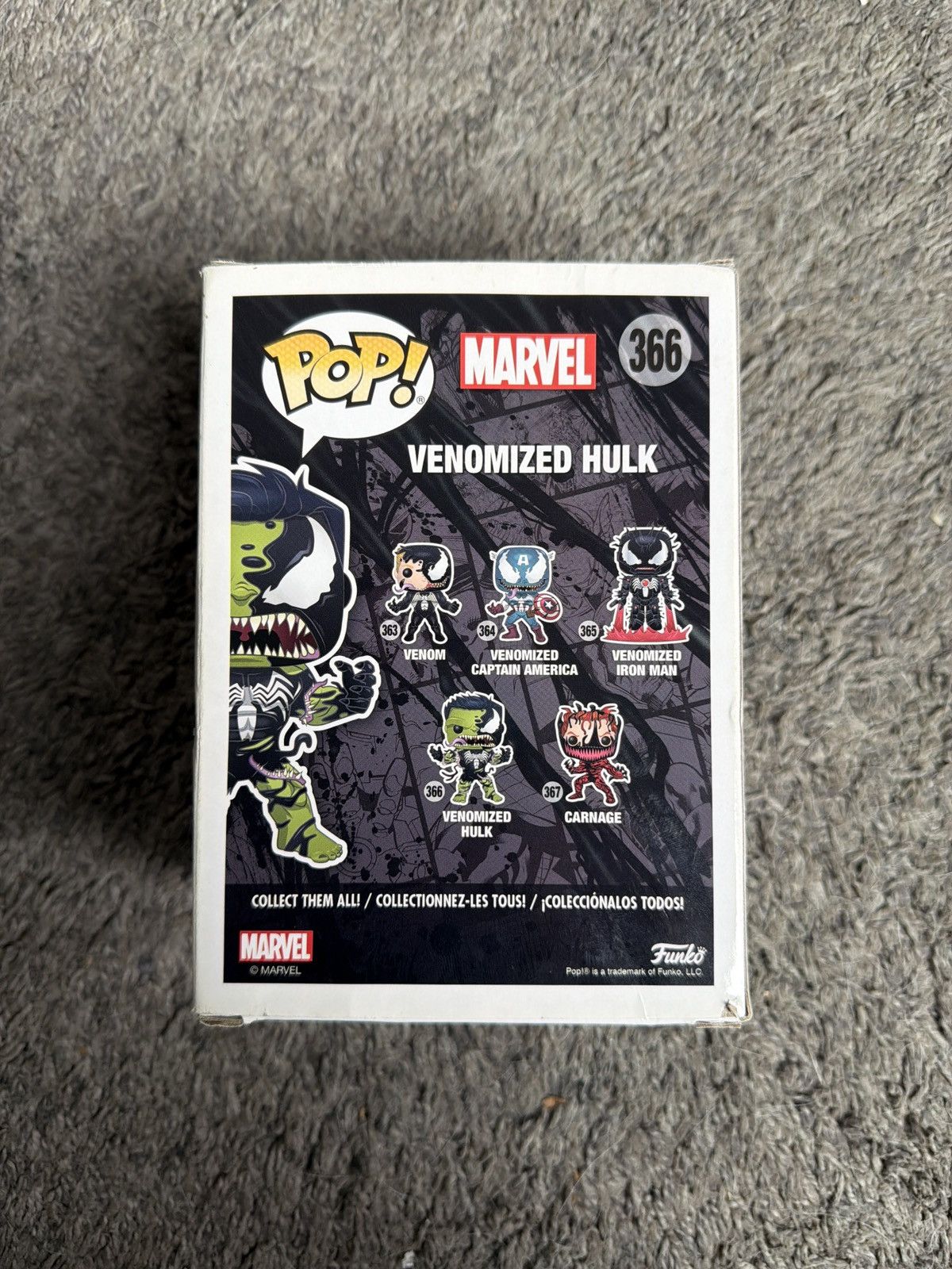 Marvel Comics Funko Pop! Venomized Hulk Bobble-Head Size ONE SIZE - 2 Thumbnail