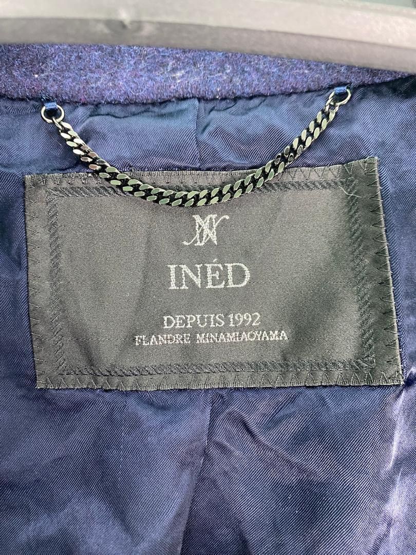 Japanese Brand Vtg 90s rare INED navy wool warm coat Size US M / EU 48-50 / 2 - 4 Thumbnail