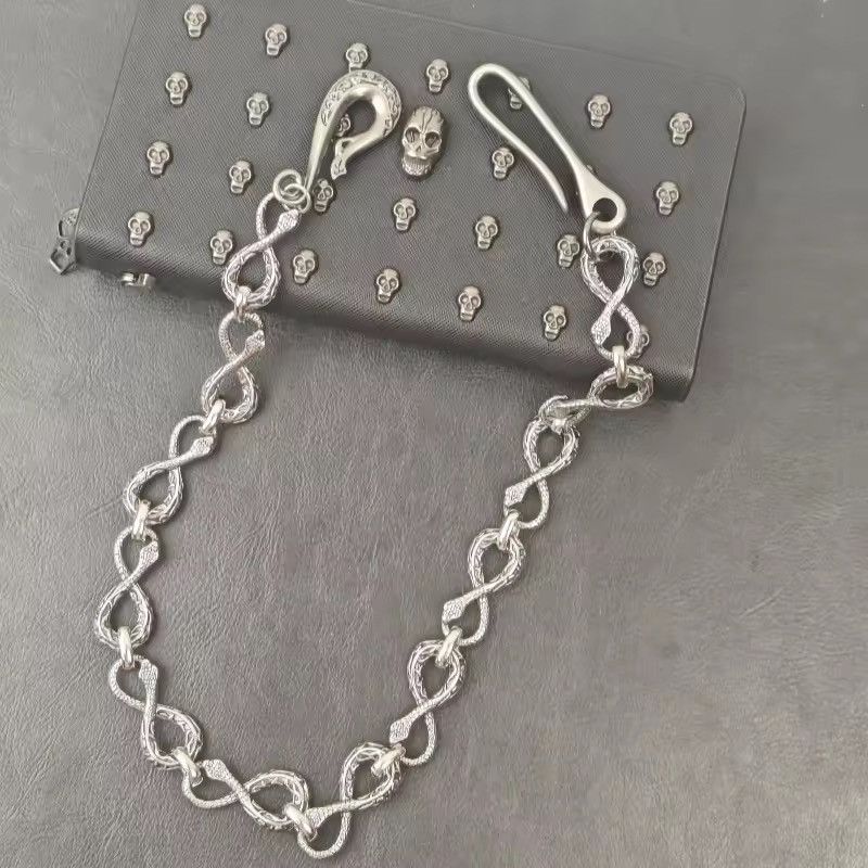 Jewelry Small Snake Retro Wallet Chain Size ONE SIZE - 8 Thumbnail
