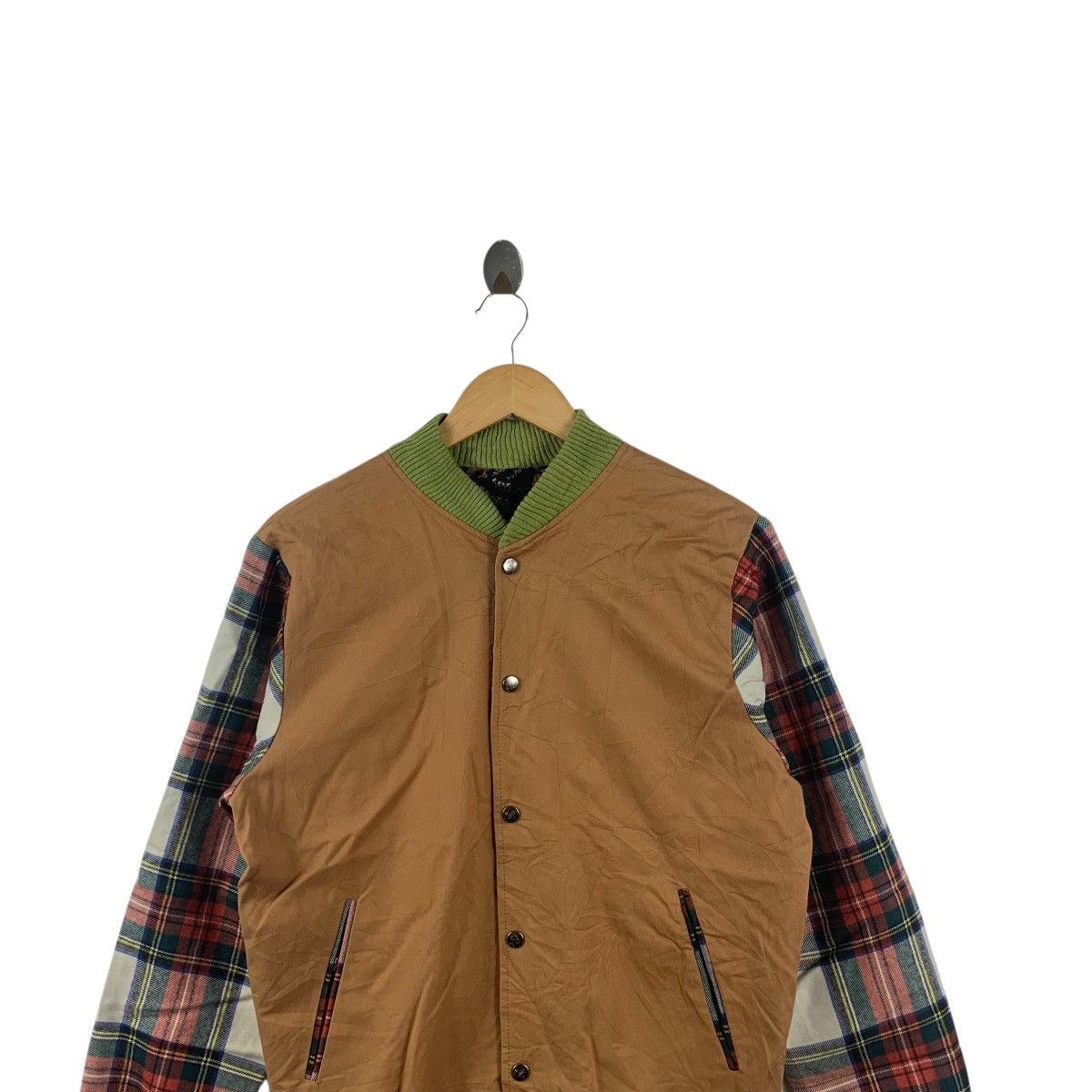 Vintage HOUSE OF BILLIAM UK Floral Reversible Varsity Bomber Jacket Size M / US 6-8 / IT 42-44 - 2 Thumbnail