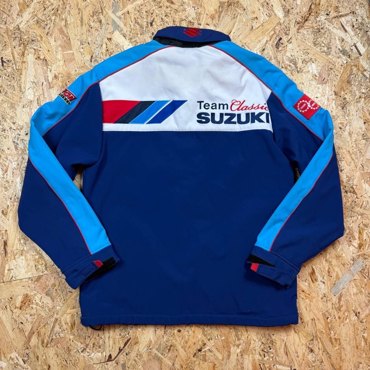 Vintage Suzuki Vintage Racing Fleece Jacket Size US L / EU 52-54 / 3 - 6 Thumbnail